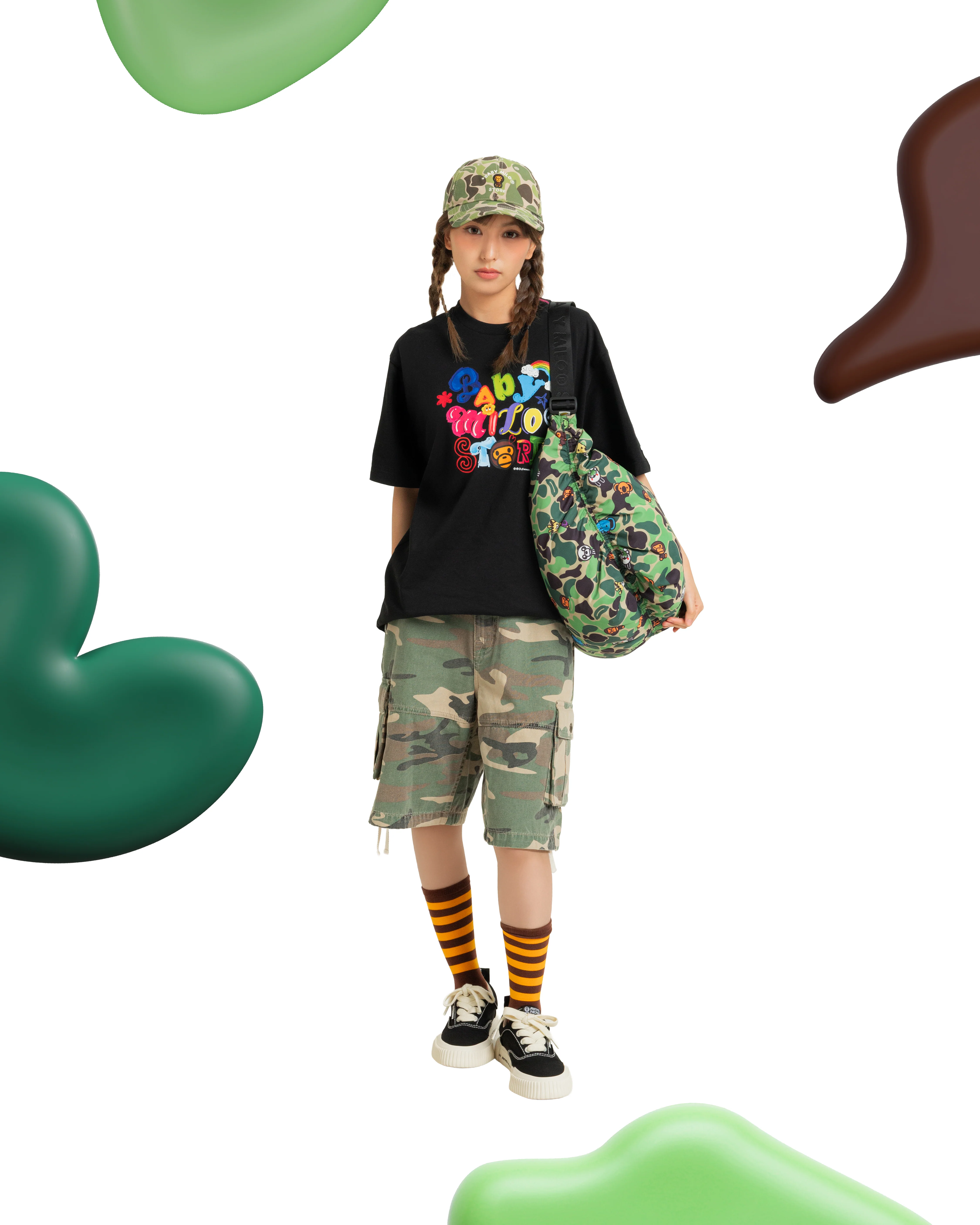 Camo oversize cross bag - Image 6