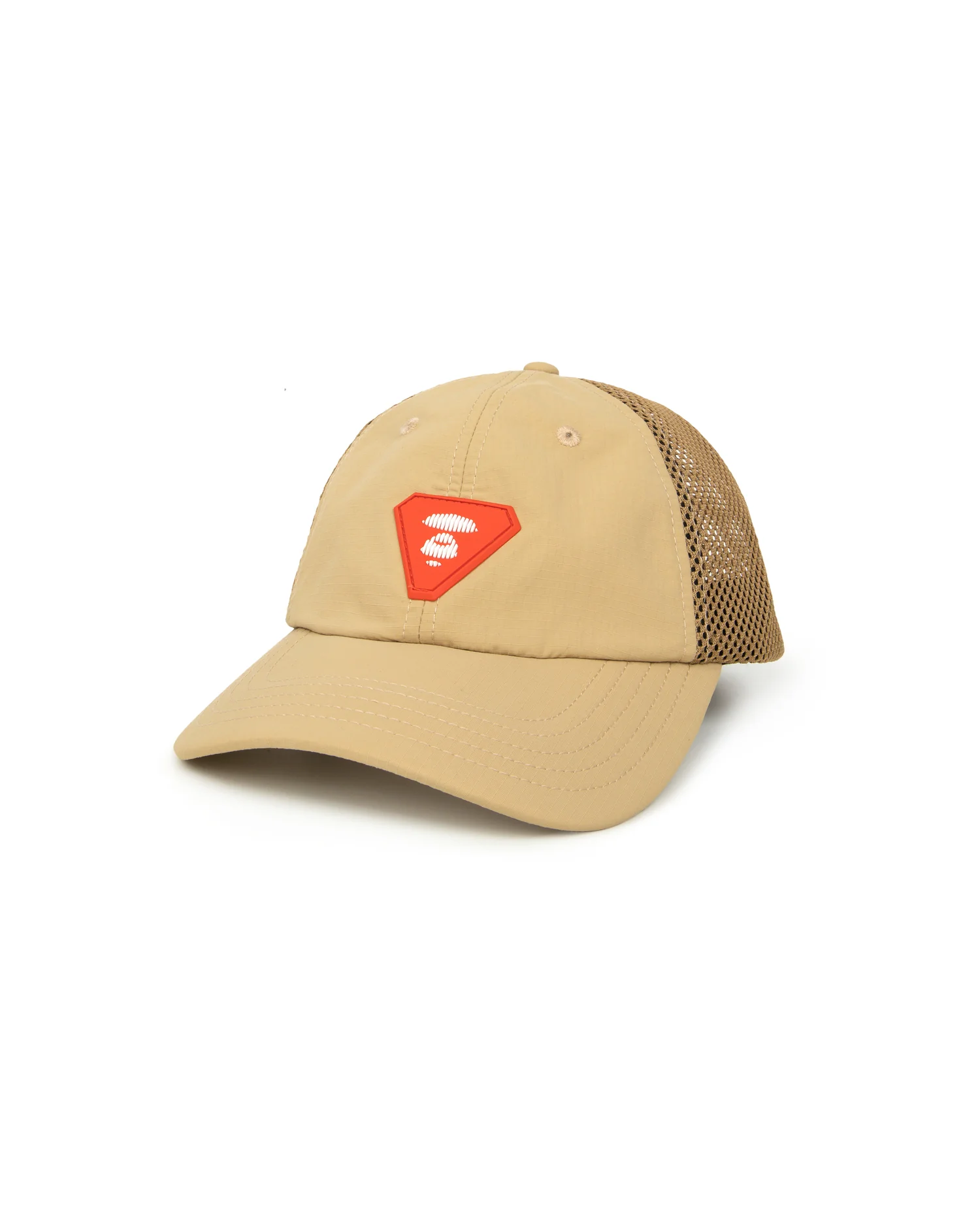 Moonface mesh panelled cap