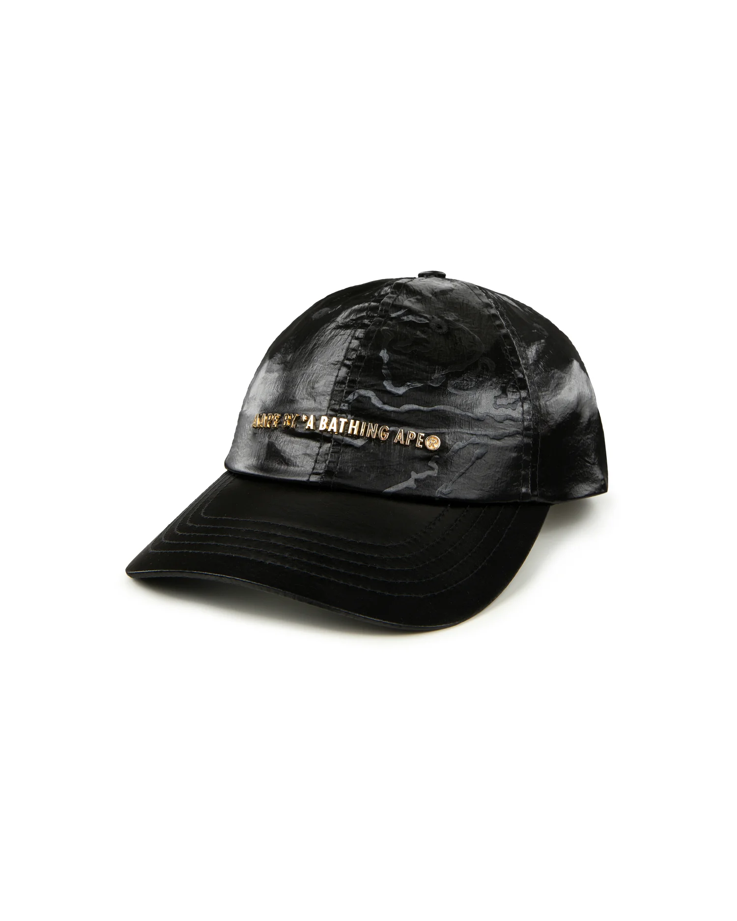 Logo embellished textured cap