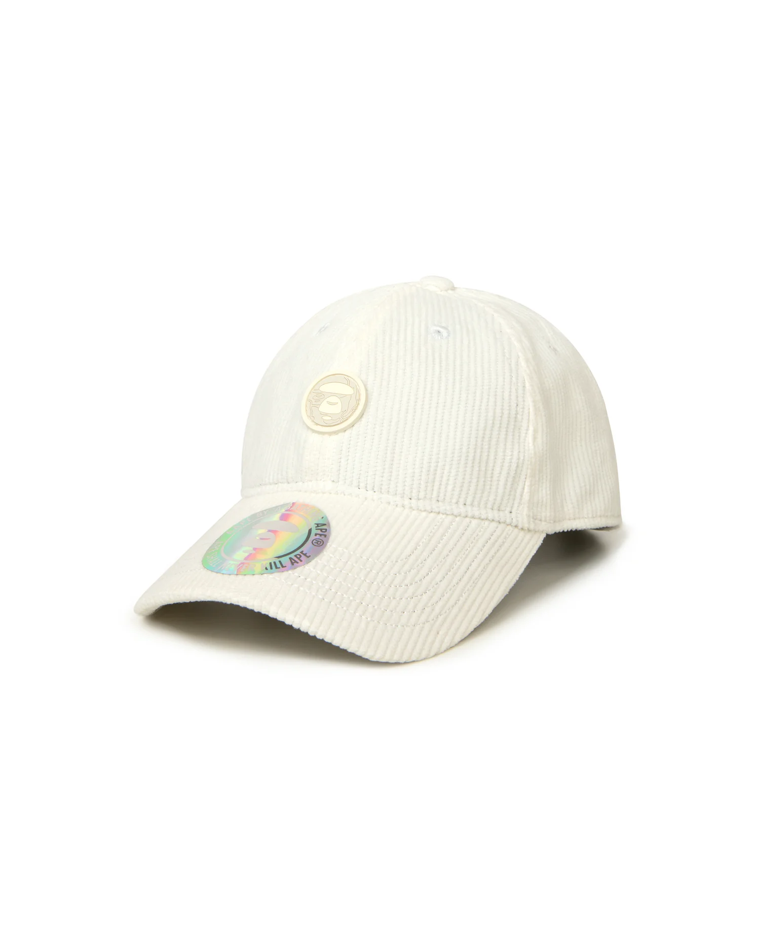 Moonface patch corduroy cap - Image 11
