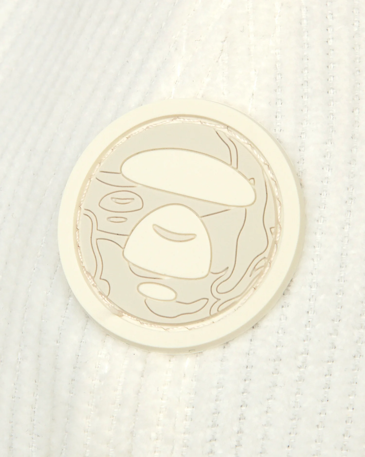 Moonface patch corduroy cap - Image 14