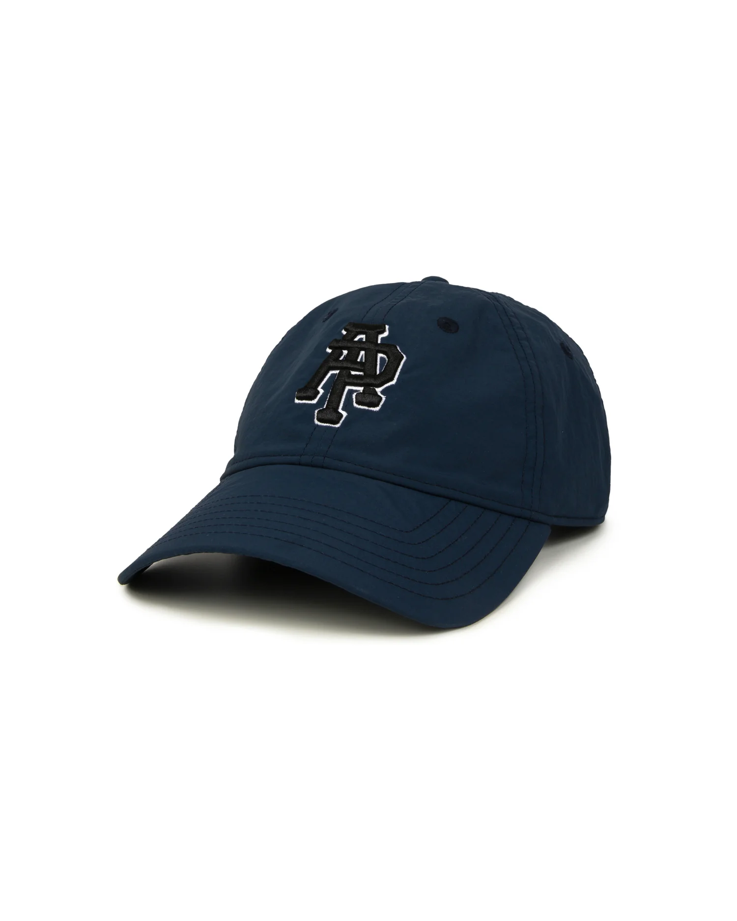 Monogram embroidered nylon cap