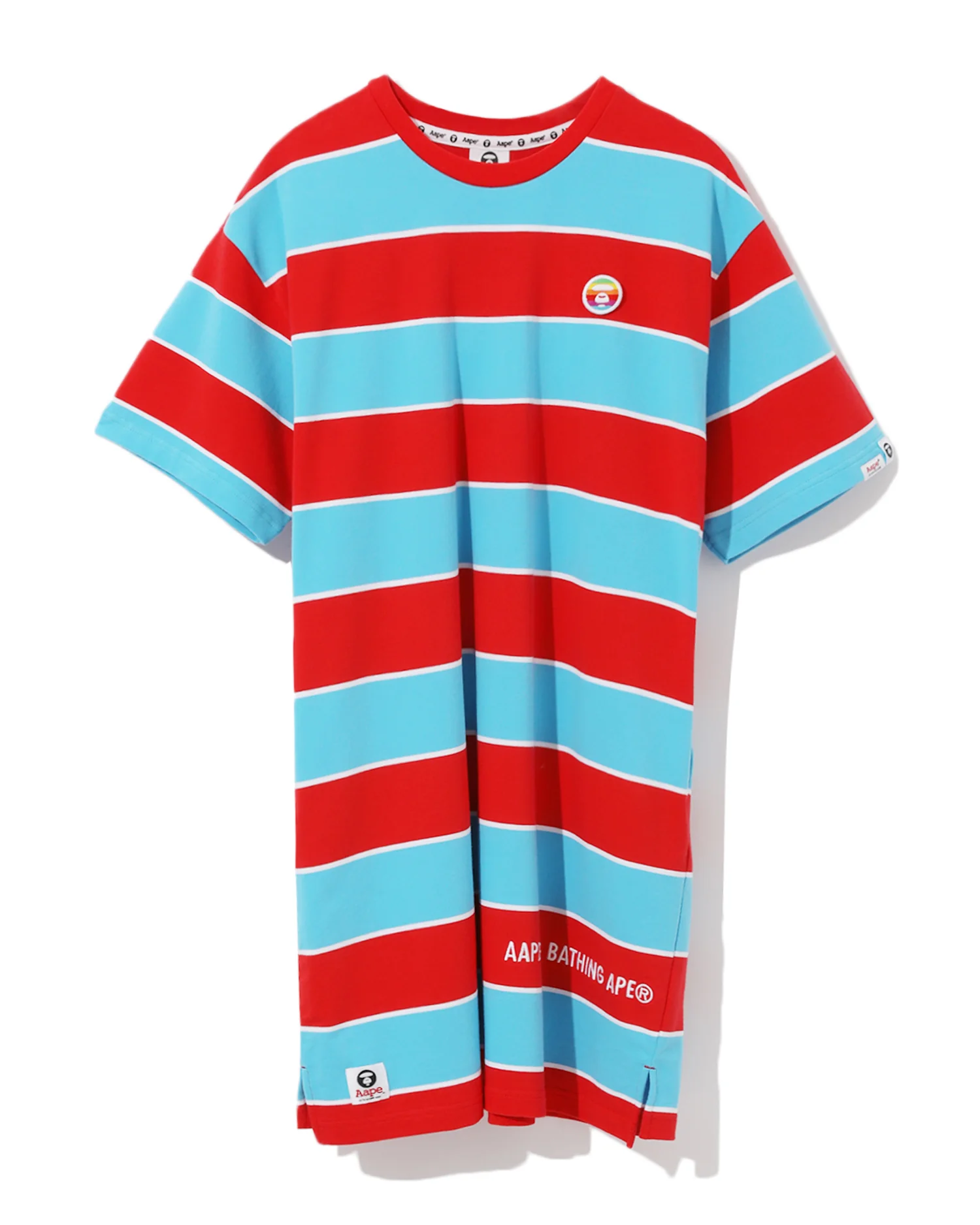 Moonface bold stripe t-shirt dress