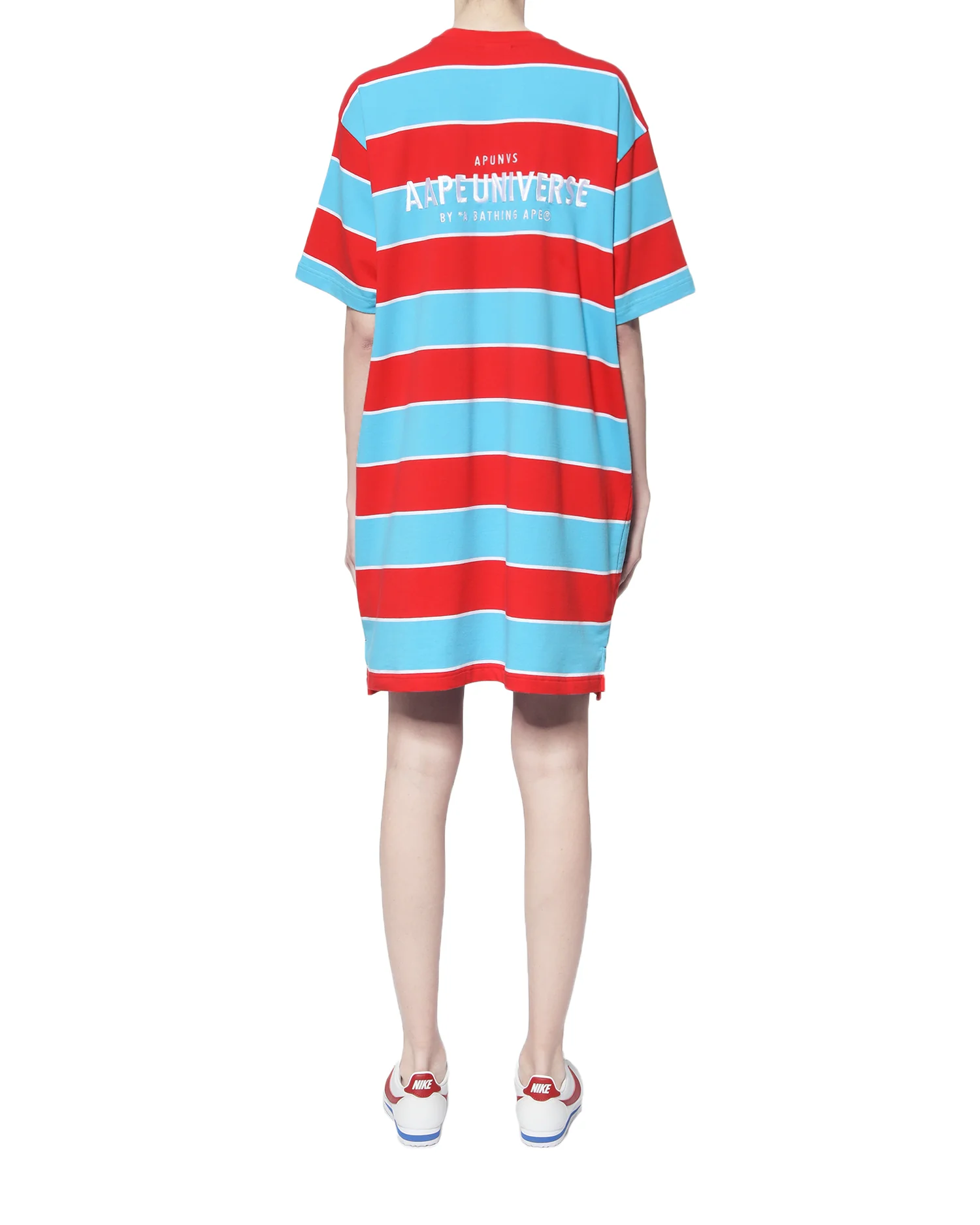 Moonface bold stripe t-shirt dress - Image 4