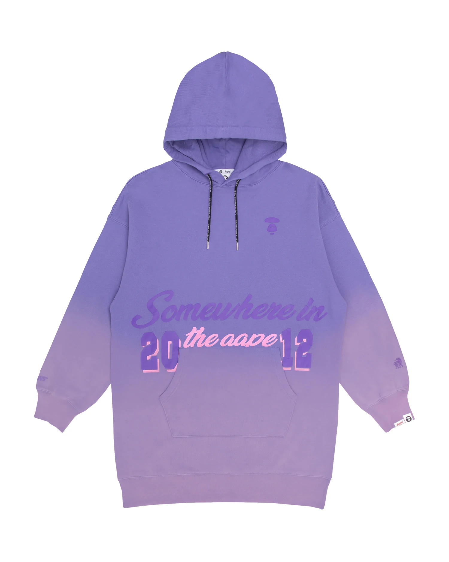 Moonface gradient hoodie dress