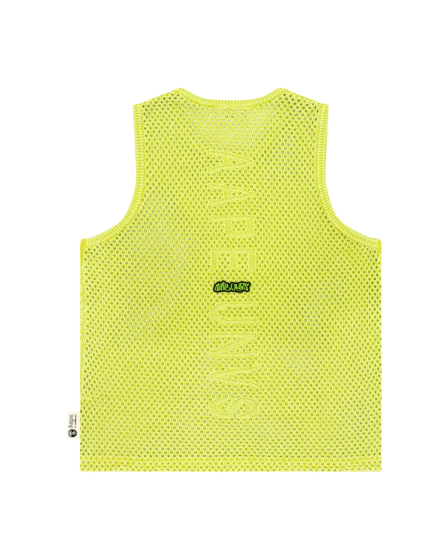 Moonface patch open-knit tank top - Image 2