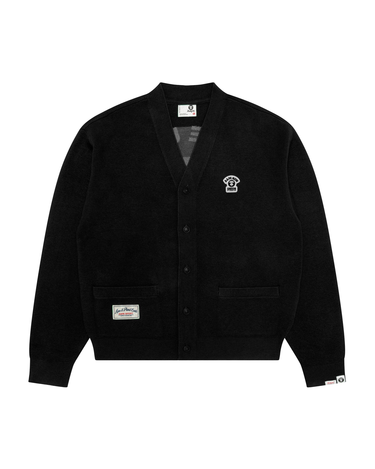 AAPENOW moonface v-neck cardigan