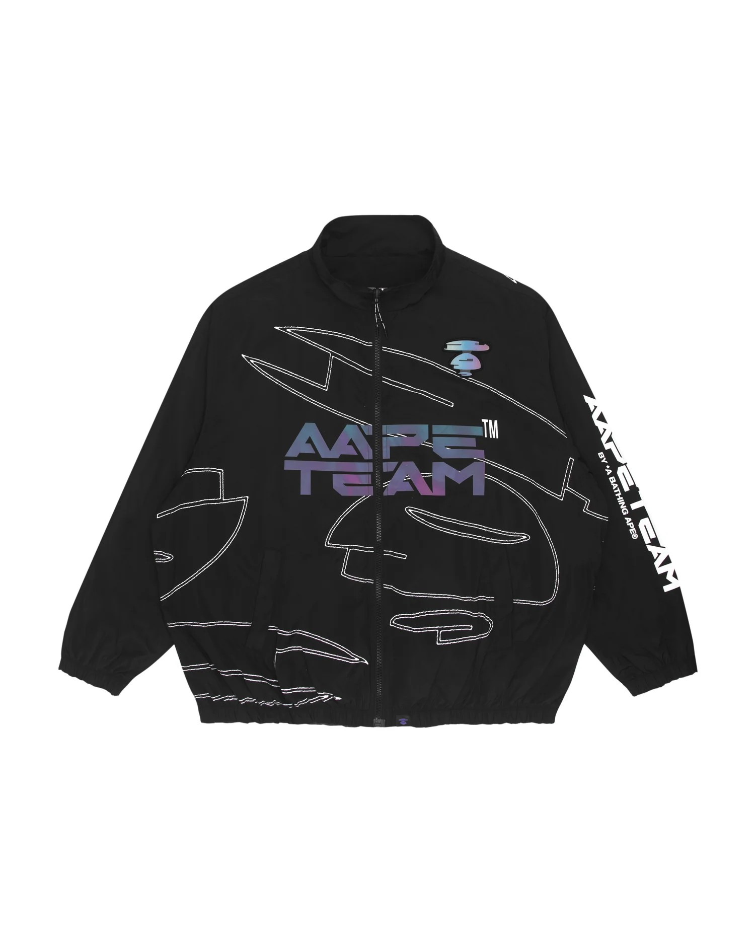 Moonface gradient printed jacket