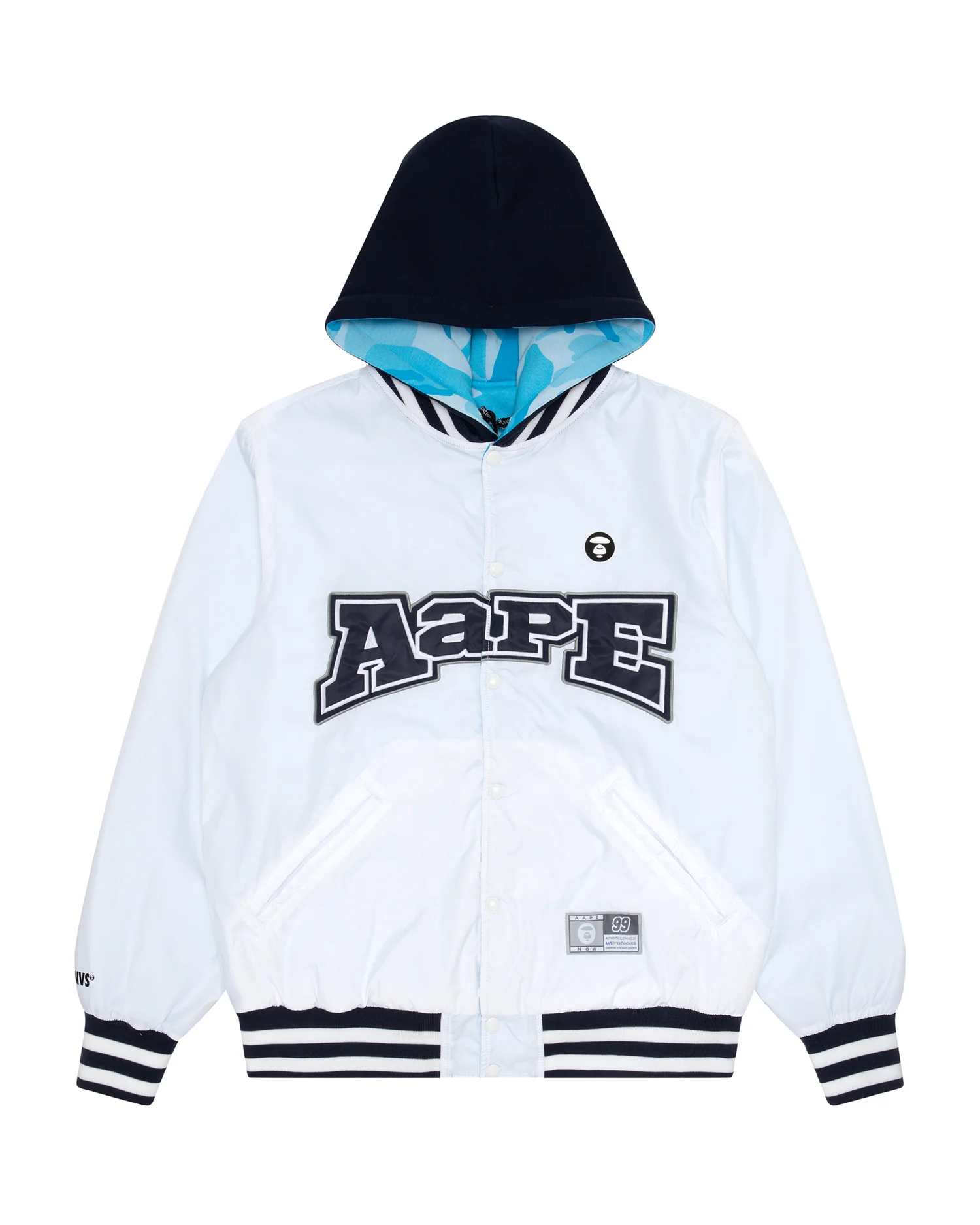 Moonface reversible hooded snap-button jacket - Image 15