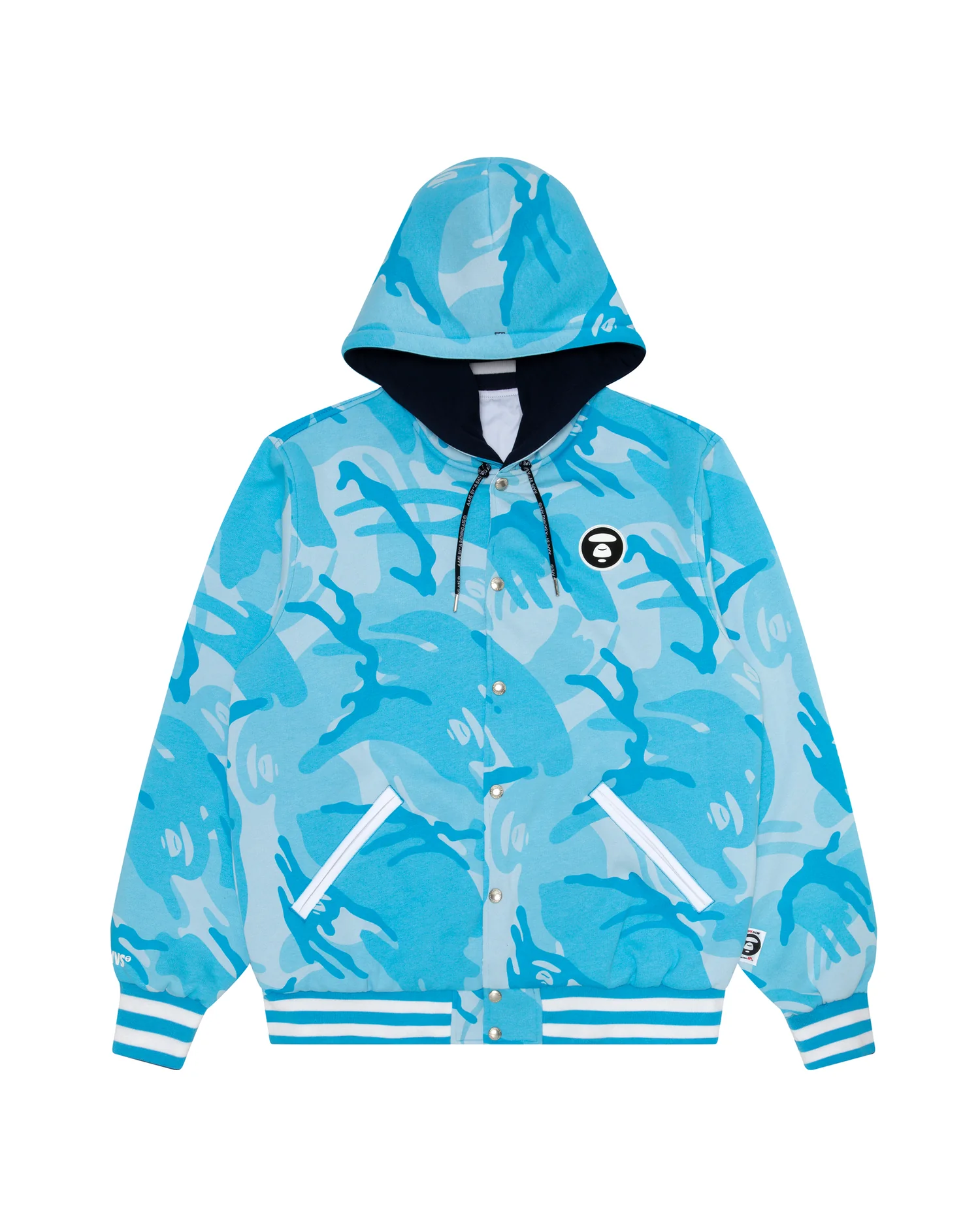 Moonface reversible hooded snap-button jacket - Image 17