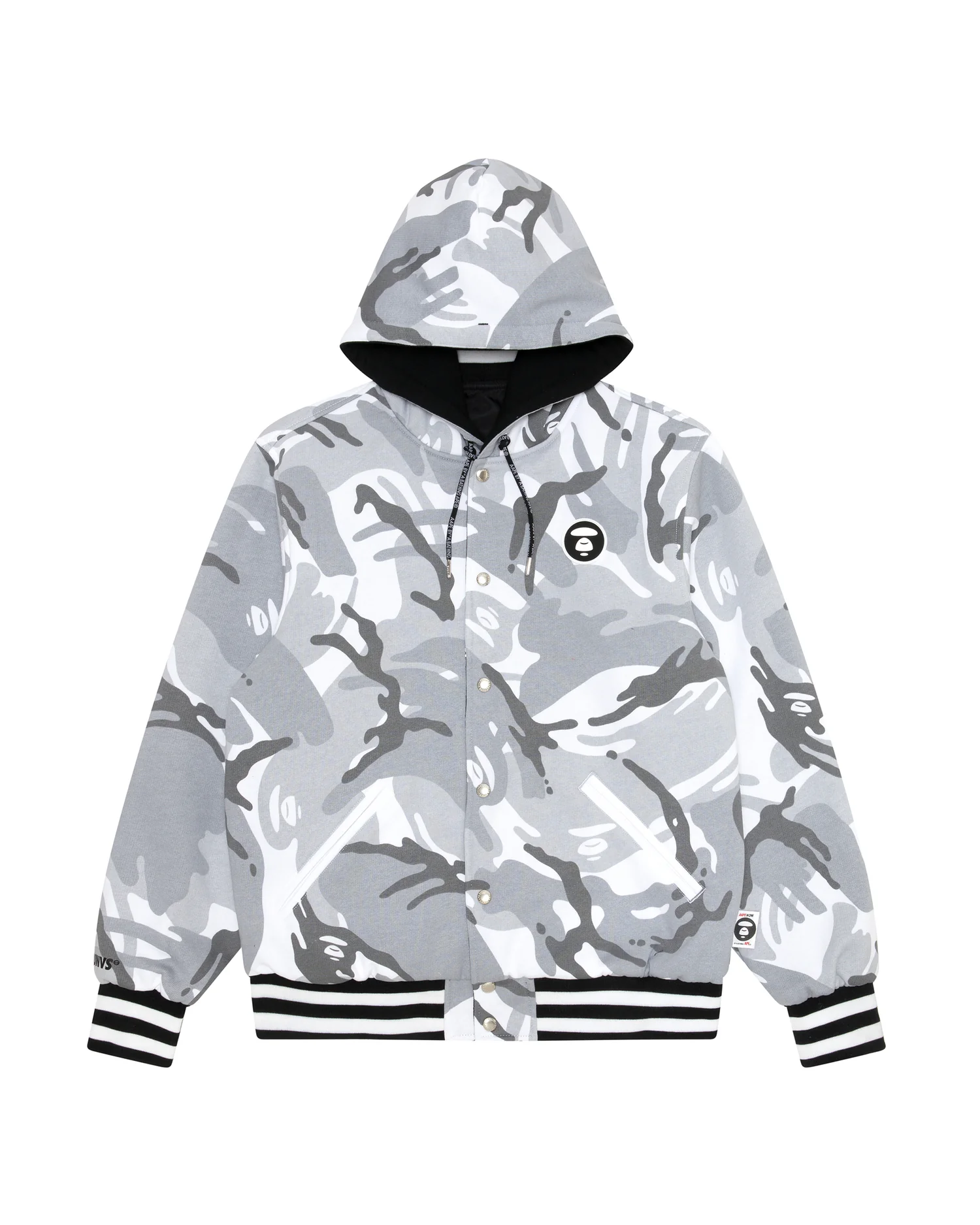 Moonface reversible hooded snap-button jacket - Image 3