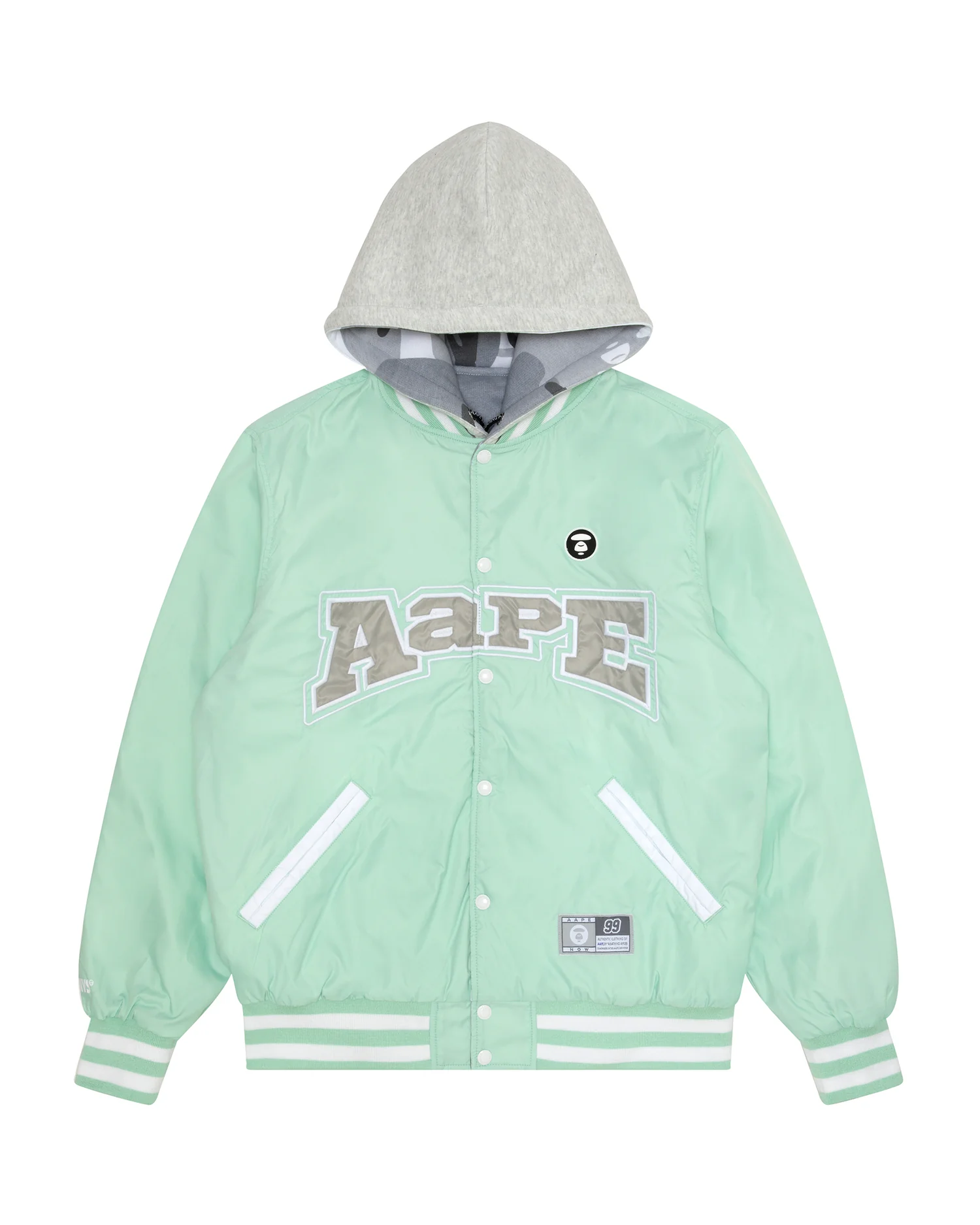 Moonface reversible hooded snap-button jacket - Image 8
