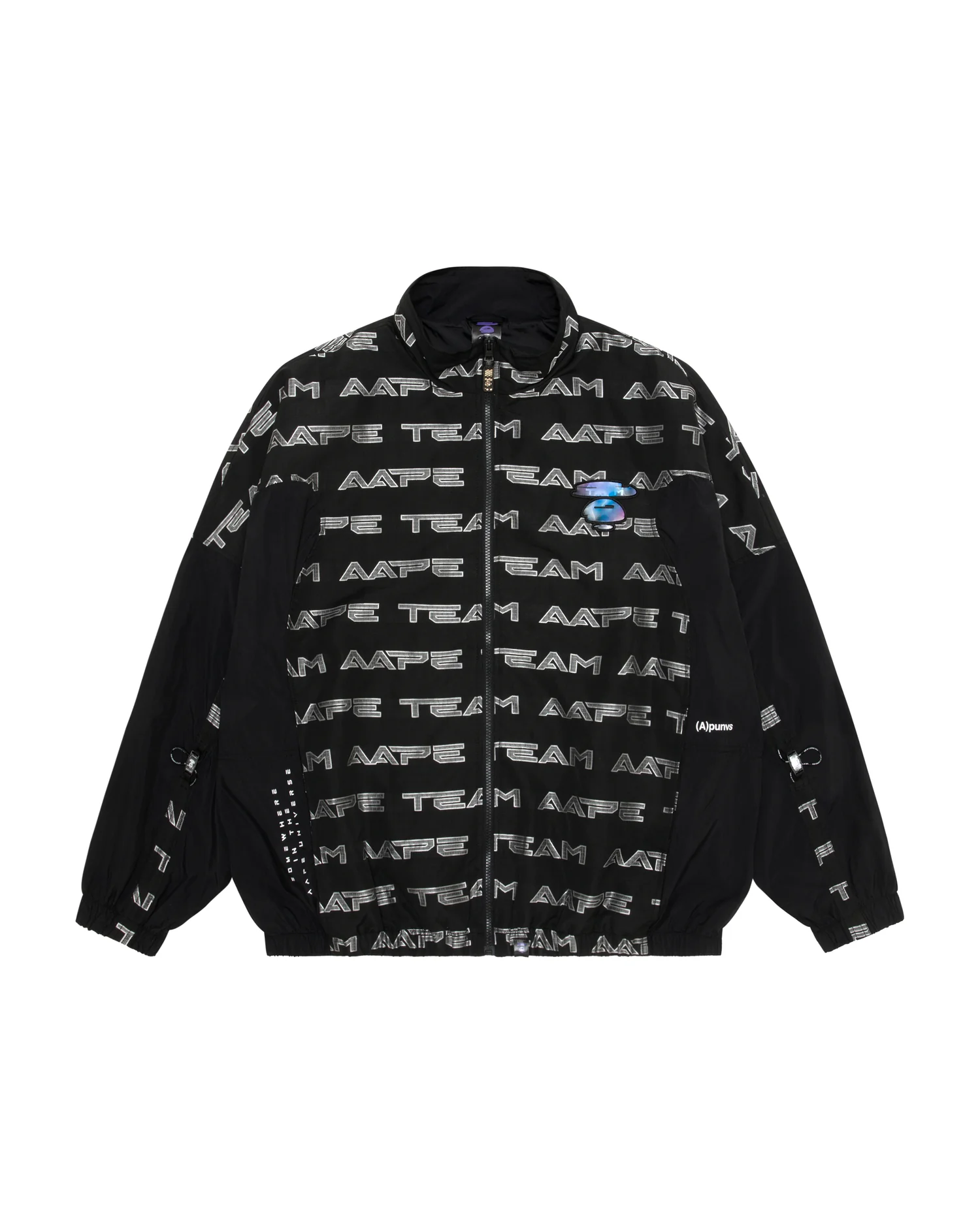 Moonface logo monogram zip jacket