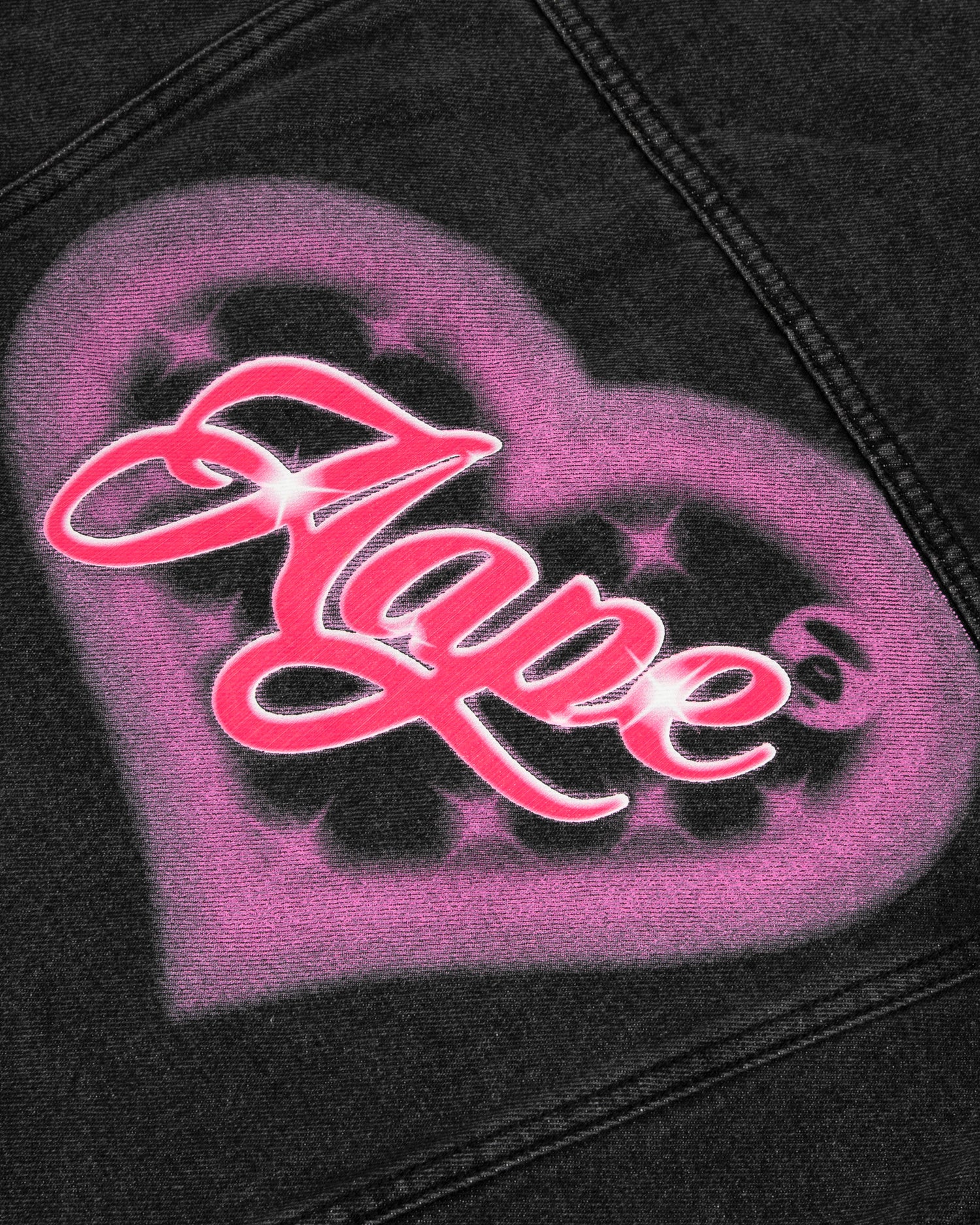 Moonface plaque denim jacket - Image 5