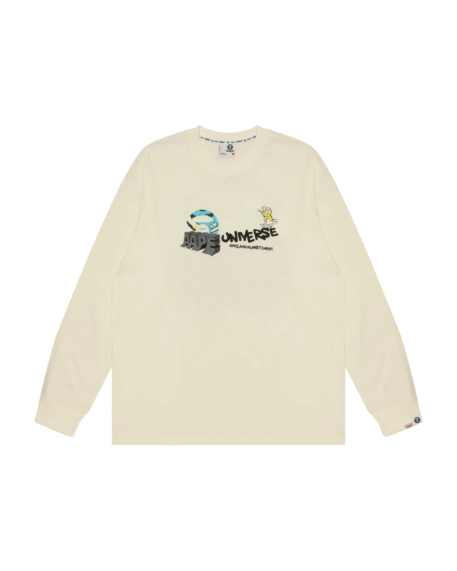 Moonface graphic long-sleeve tee