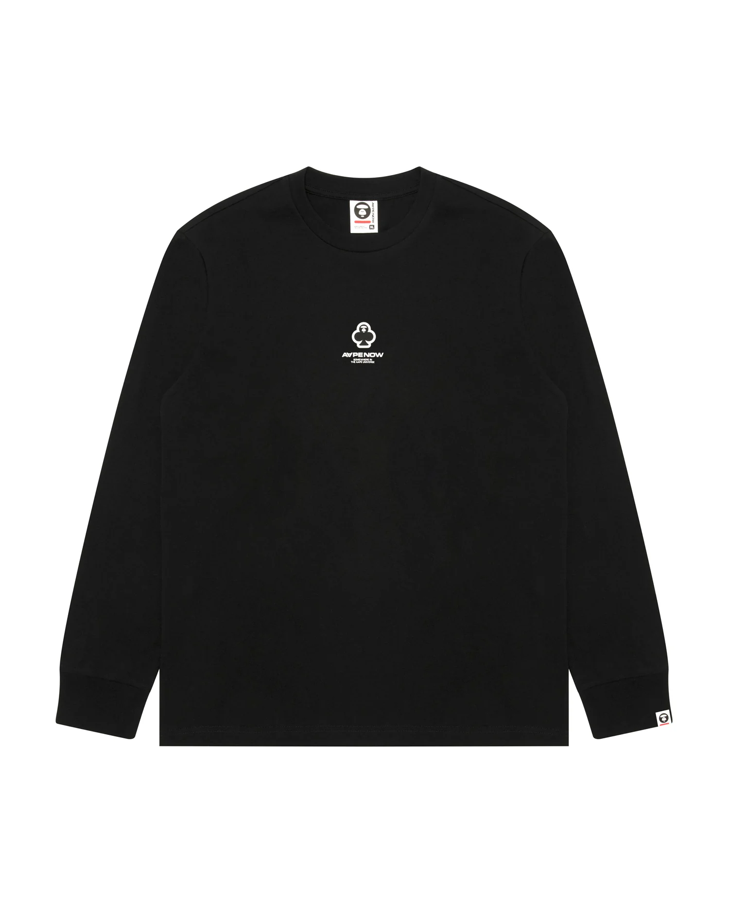 AAPENOW clover moonface long sleeve tee