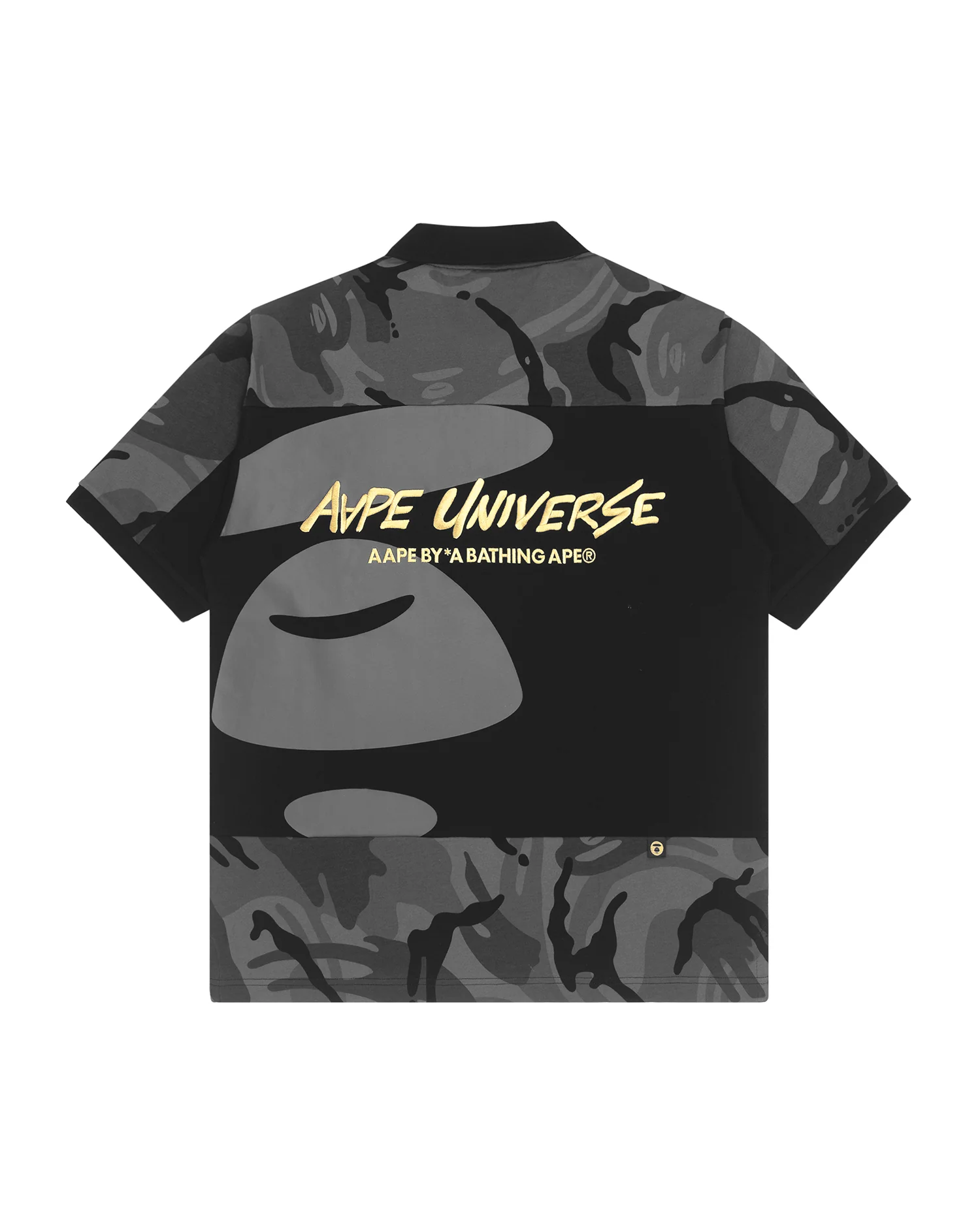 Moonface camo print polo - Image 2