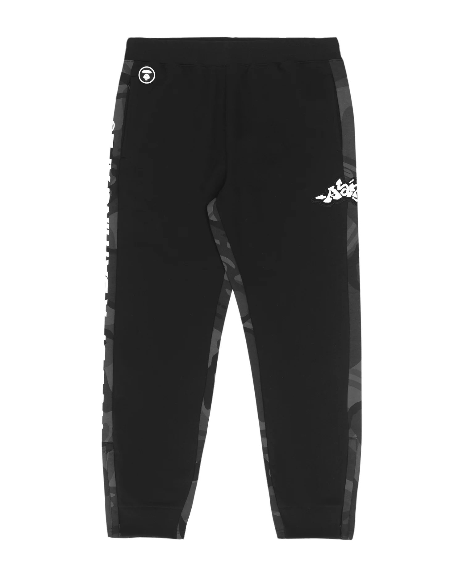 Moonface camo panelled sweatpants