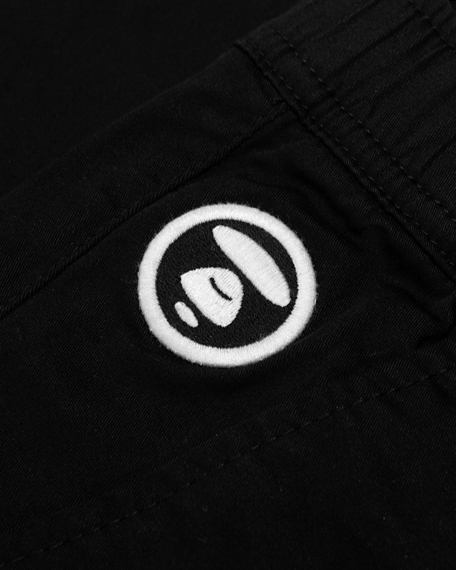 Moonface embroidered twill pants - Image 8