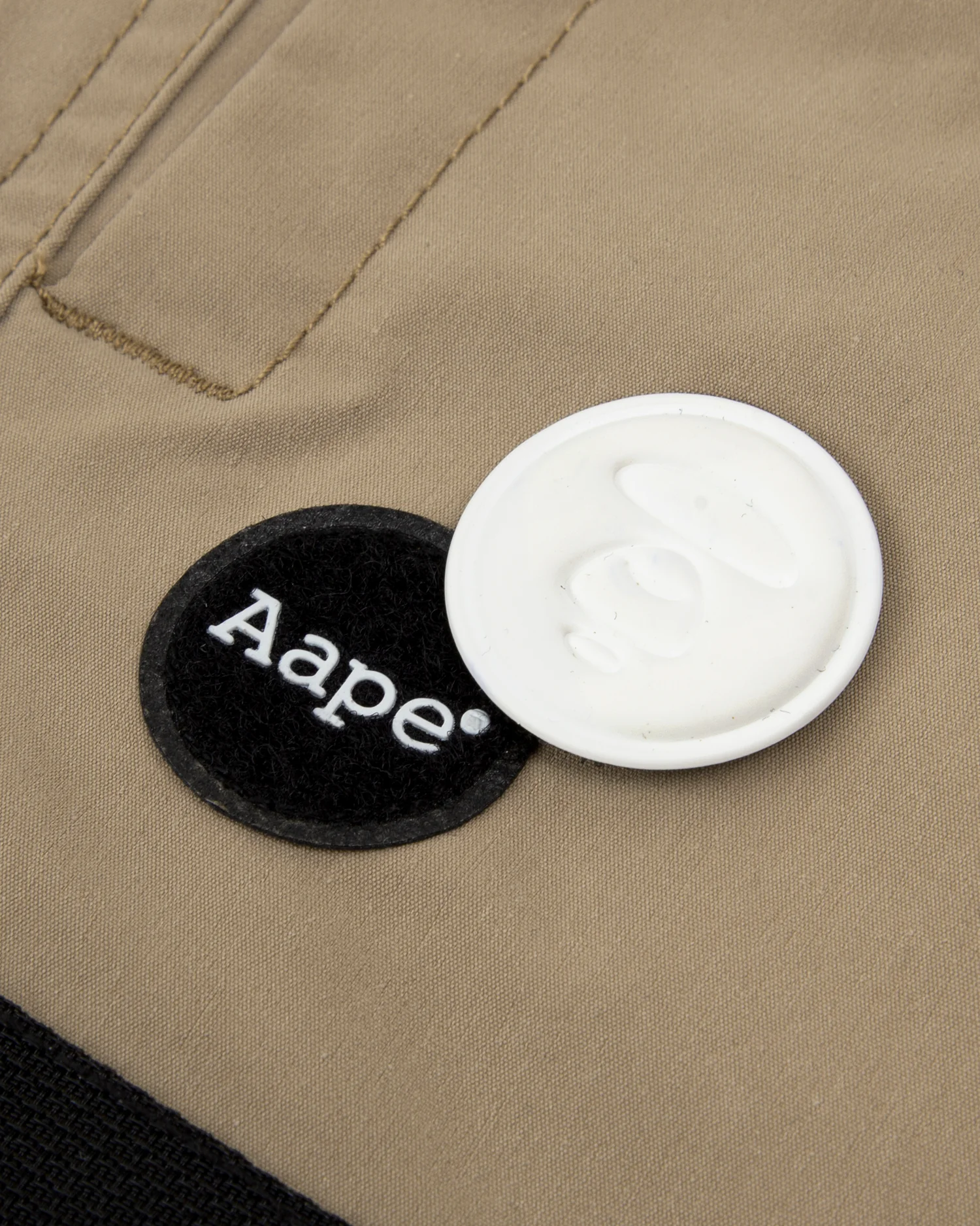 Moonface patch cargo track pants - Image 3