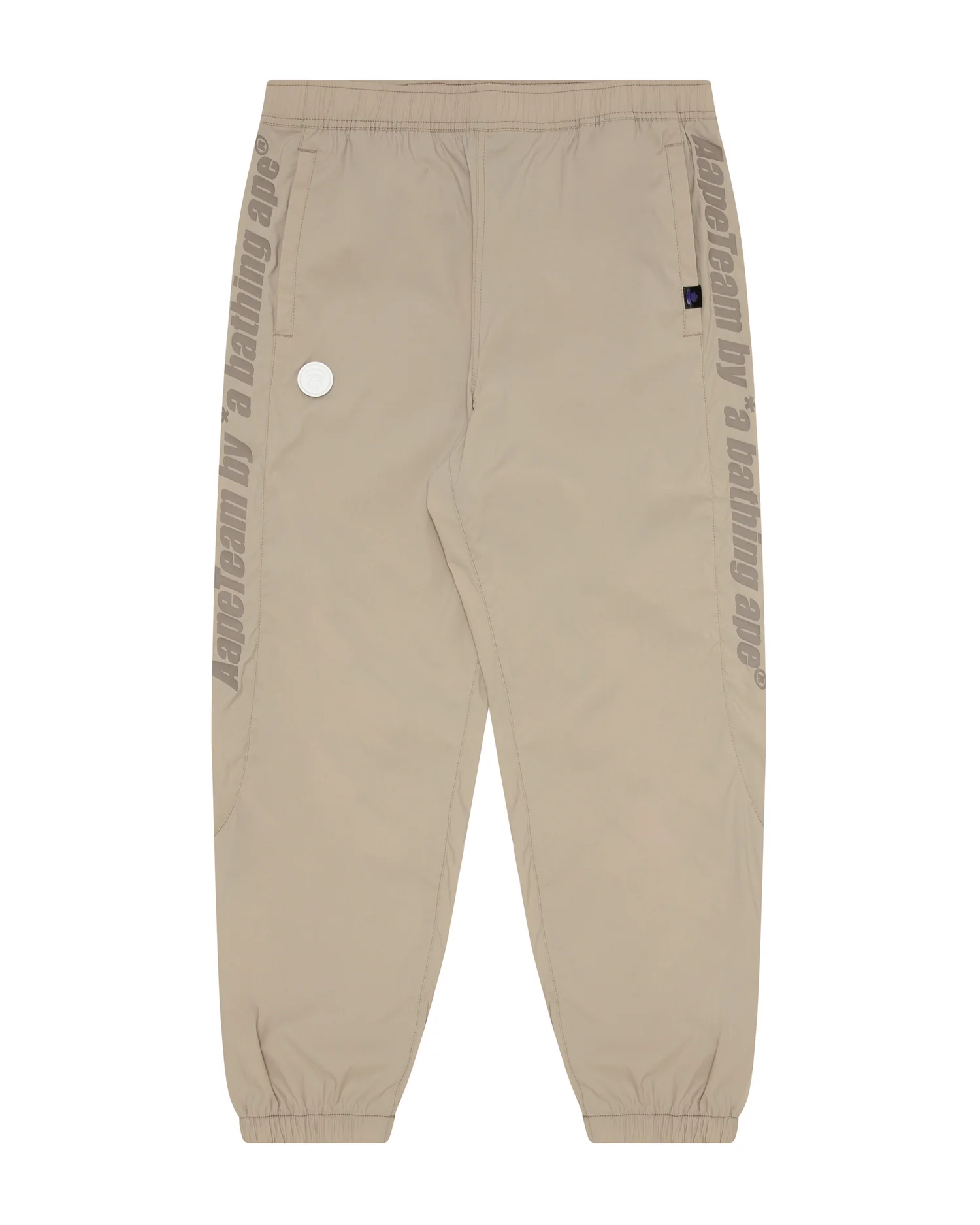 Moonface logo tape track pants
