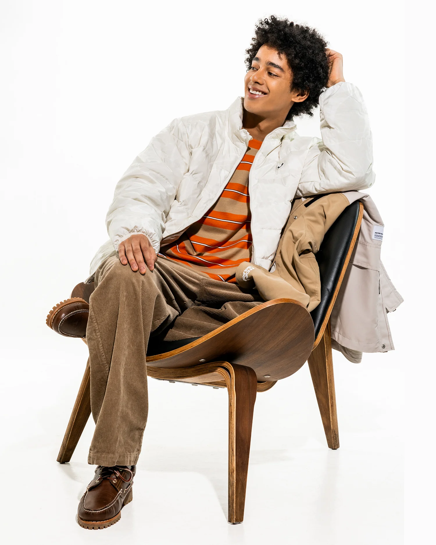 AAPENOW moonface corduroy pants - Image 3