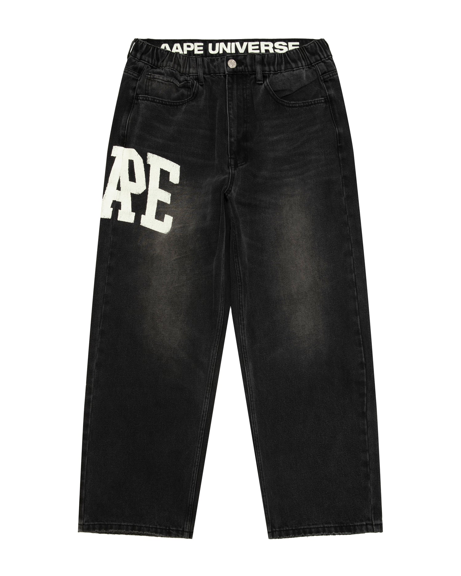 AAPESPORT logo jeans