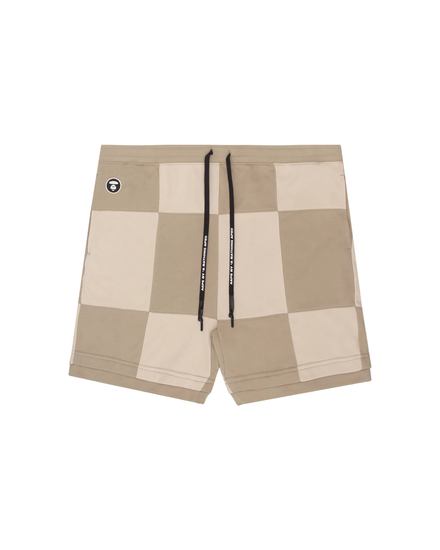Moonface check sweat shorts
