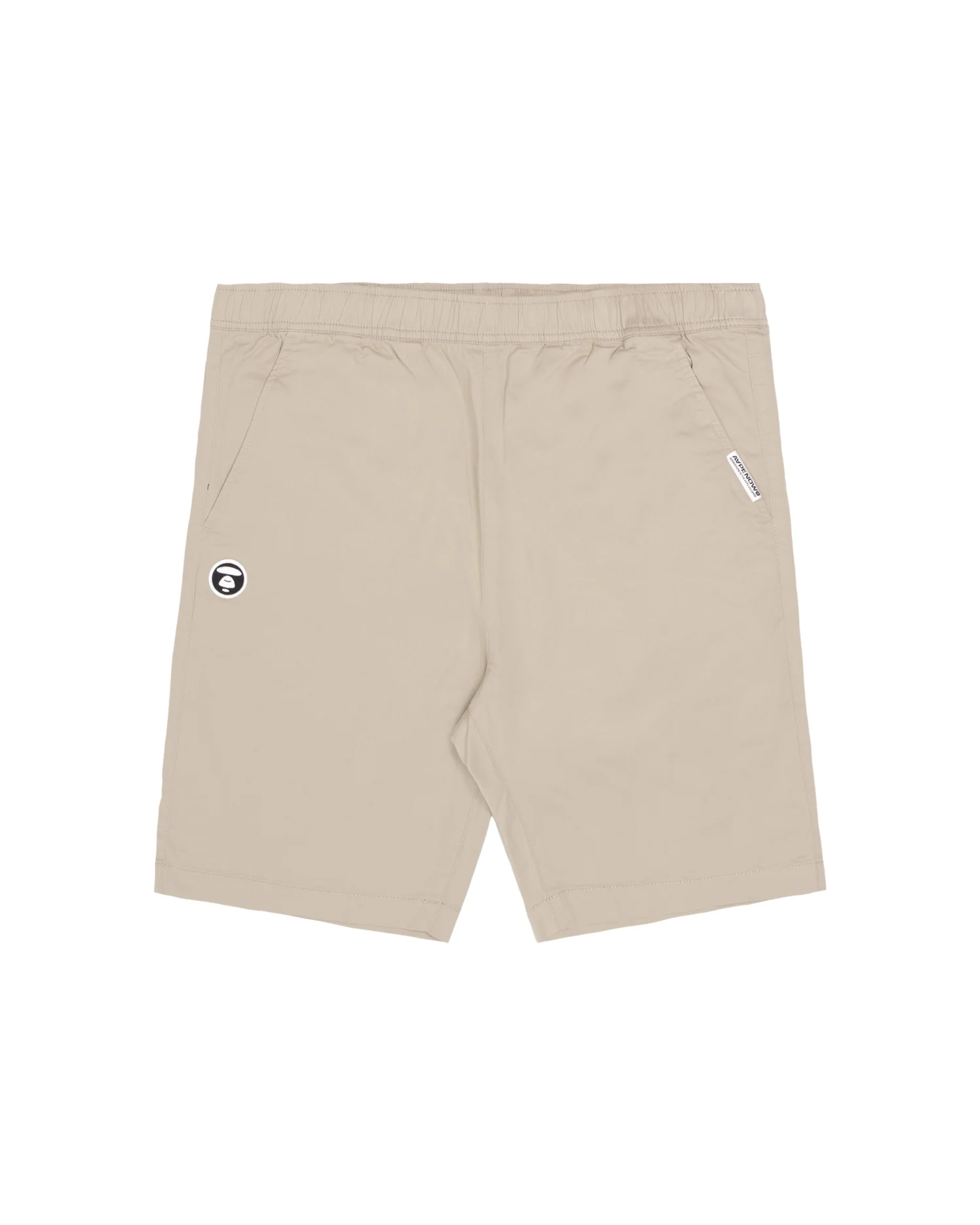 Moonface embroidered twill shorts