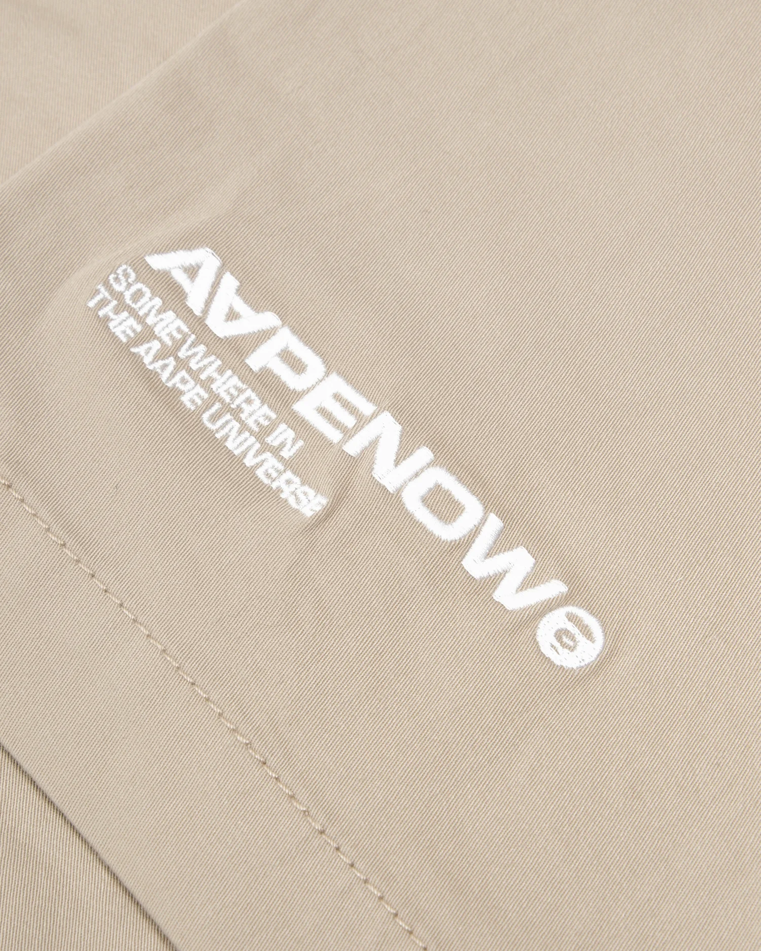 Moonface embroidered twill shorts - Image 4