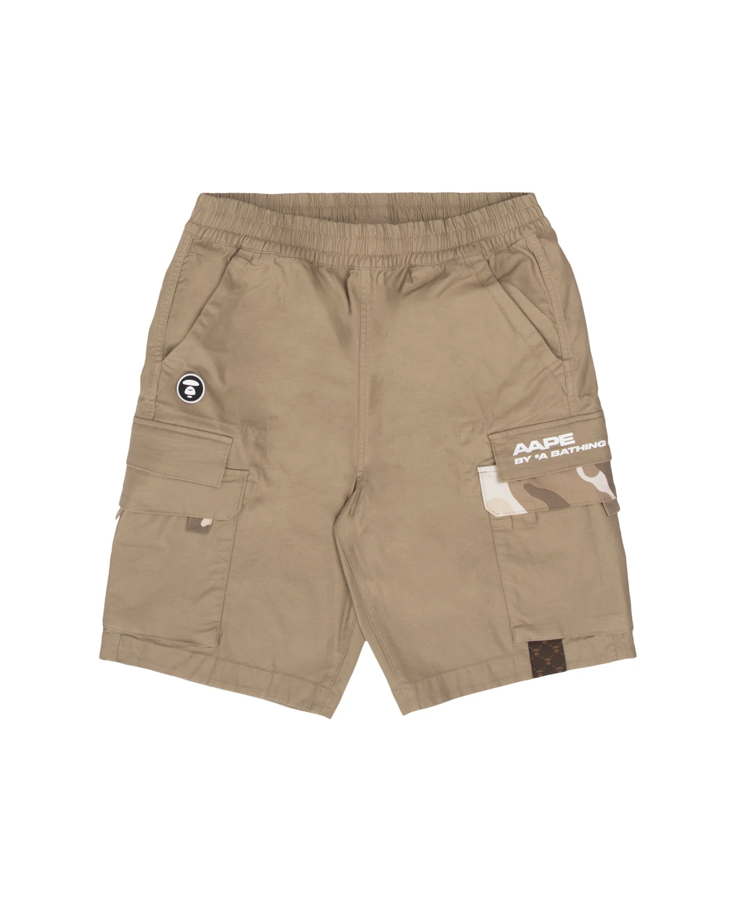 Moonface camo track shorts