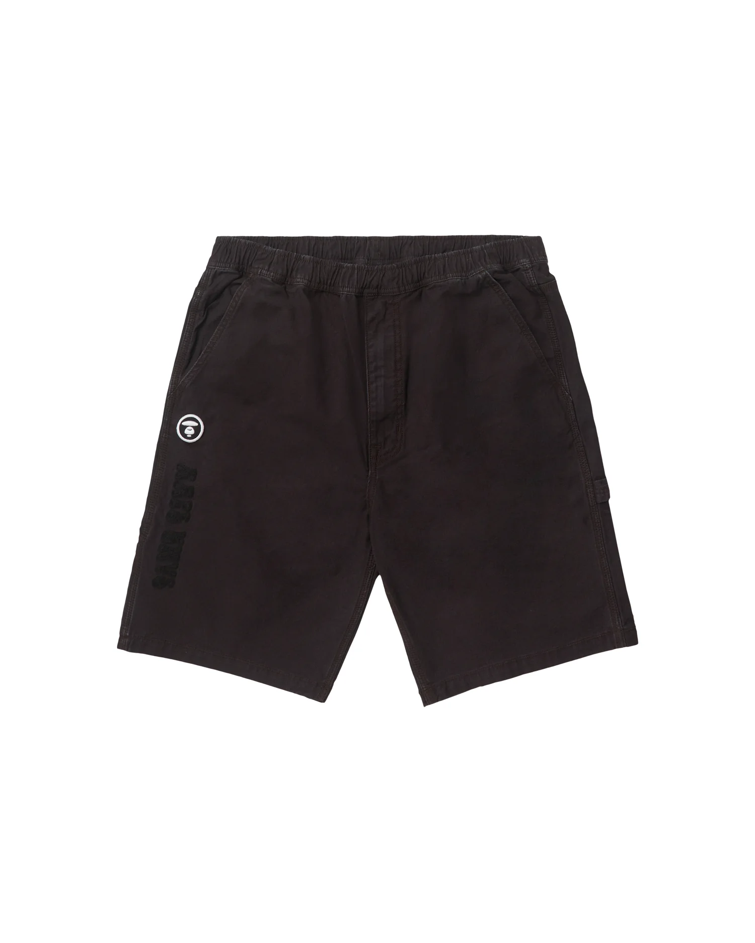 Moonface embroidered carpenter shorts
