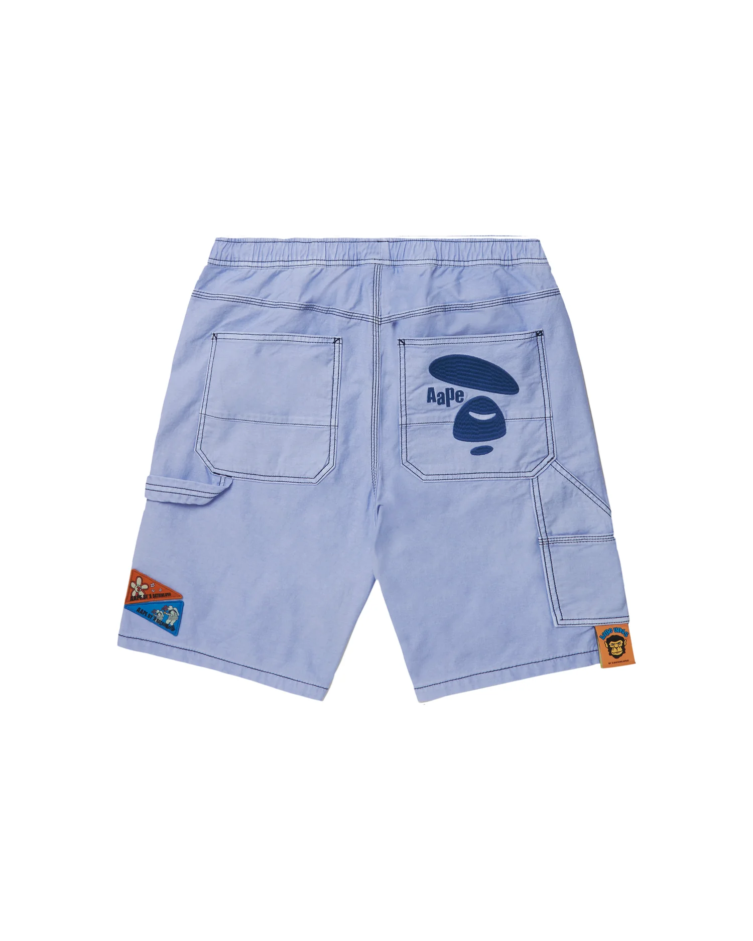 Moonface embroidered carpenter shorts - Image 7