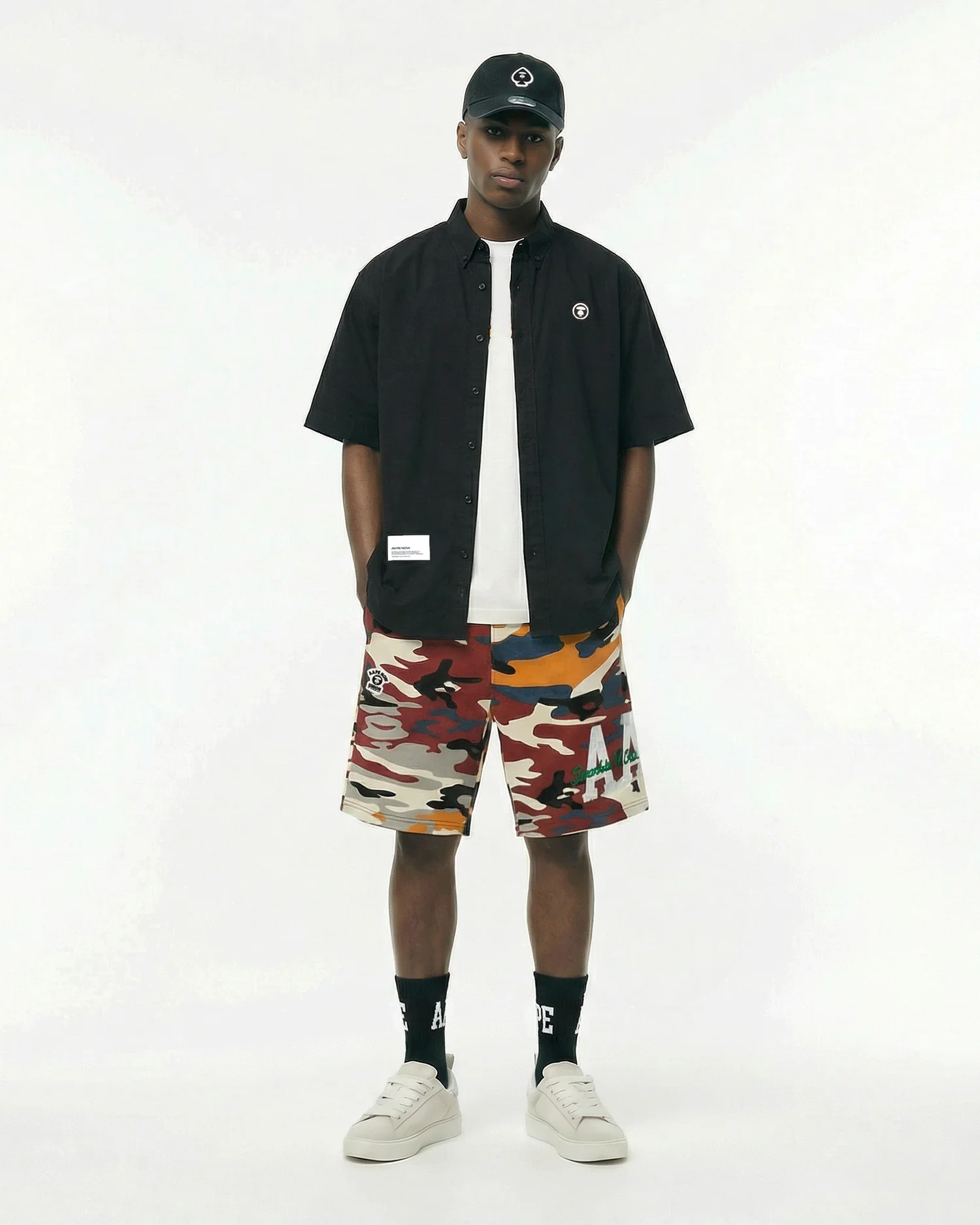 AAPENOW camo sweat shorts - Image 2