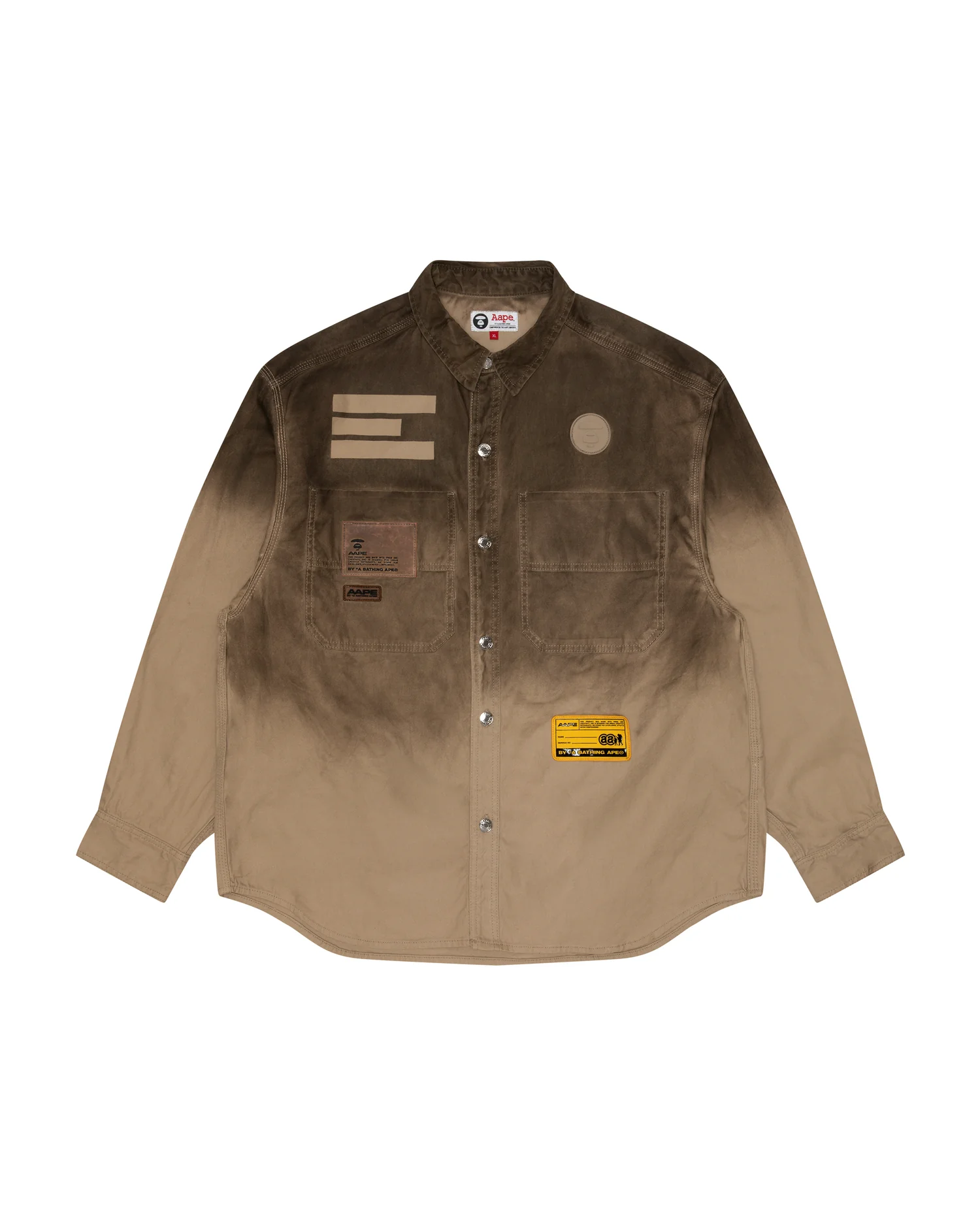 Moonface gradient button-up shirt