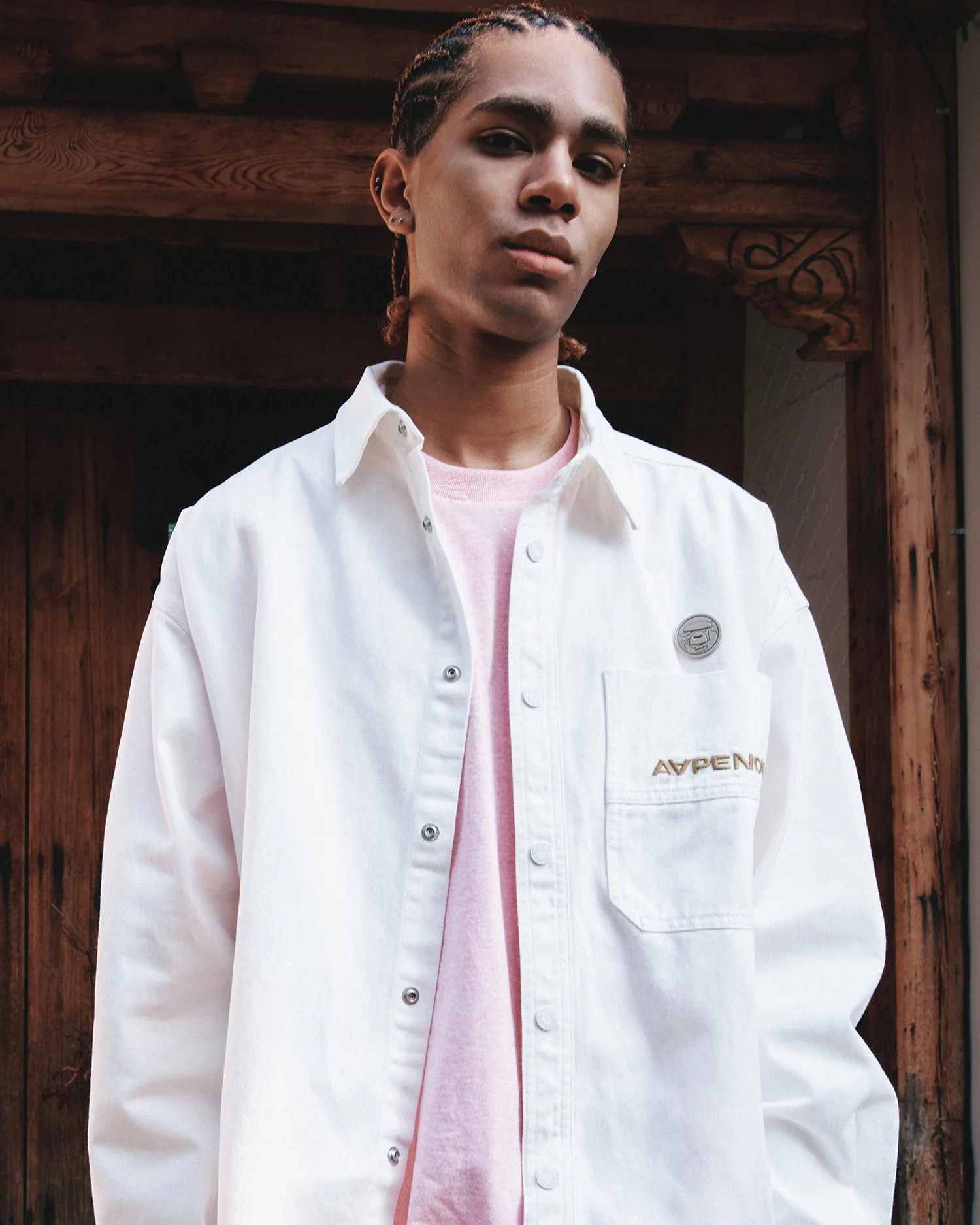 AAPENOW moonface long sleeve shirt - Image 5