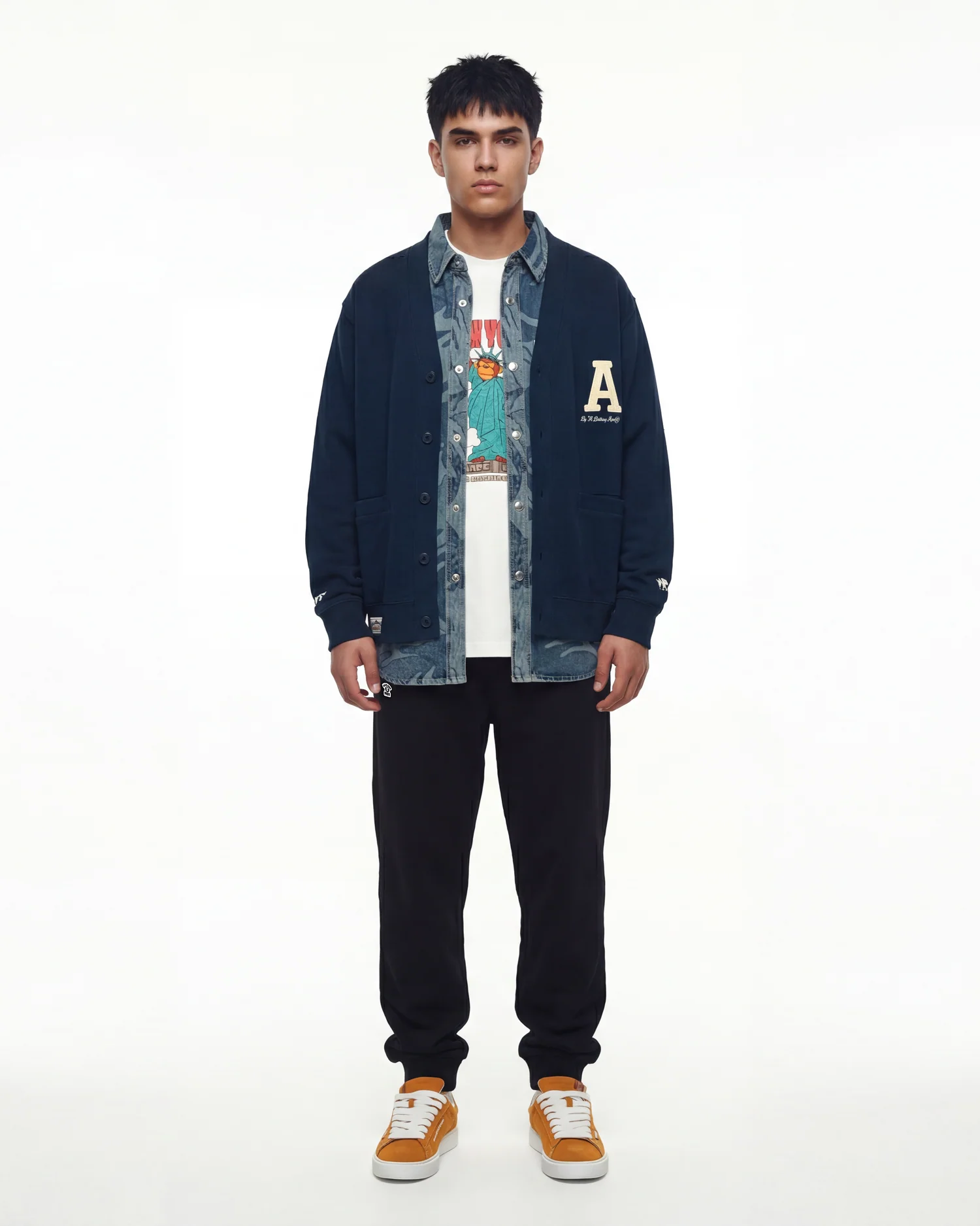 AAPEUNVS camo denim long sleeve shirt - Image 2