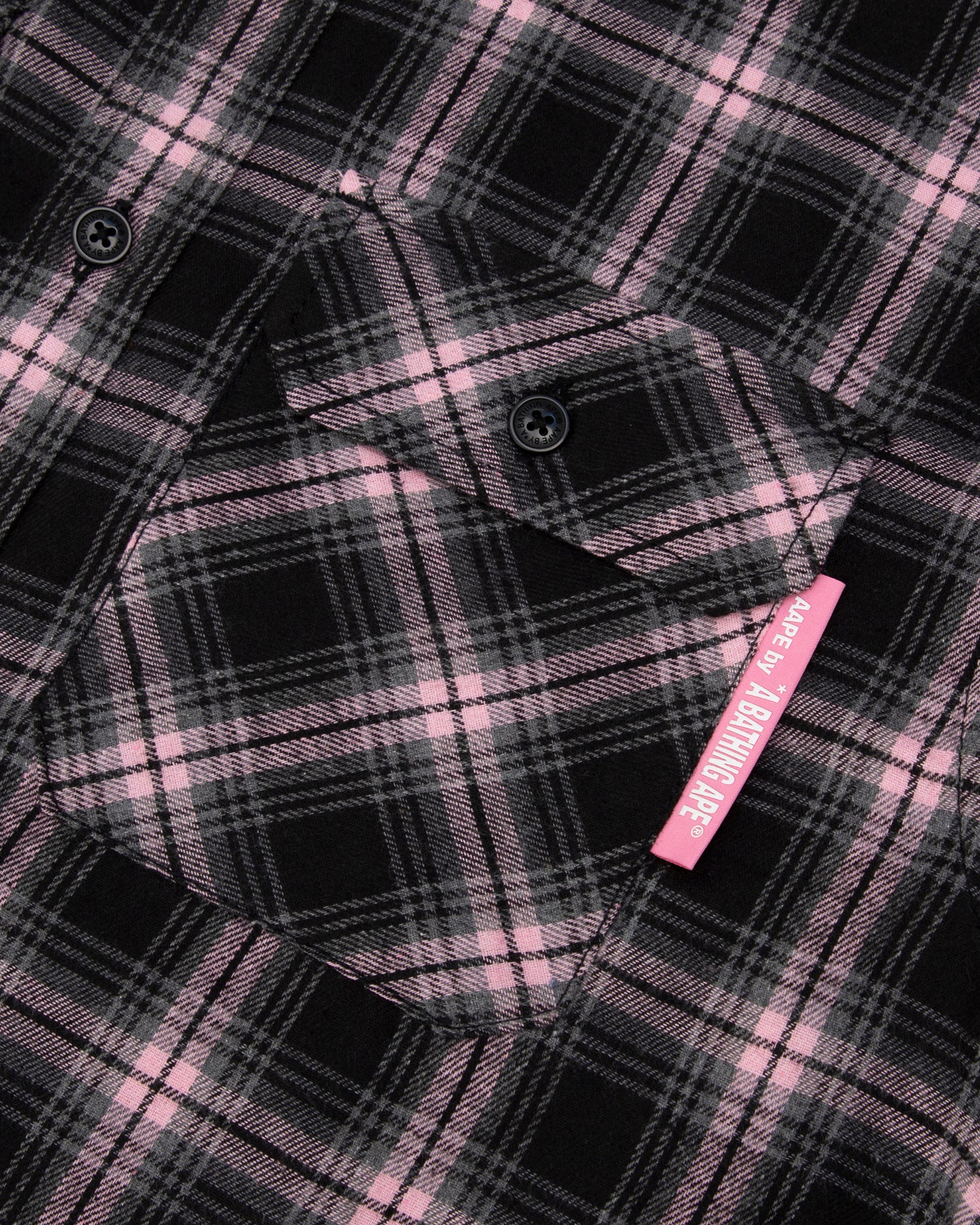 Moonface chest pocket plaid shirt - Image 4