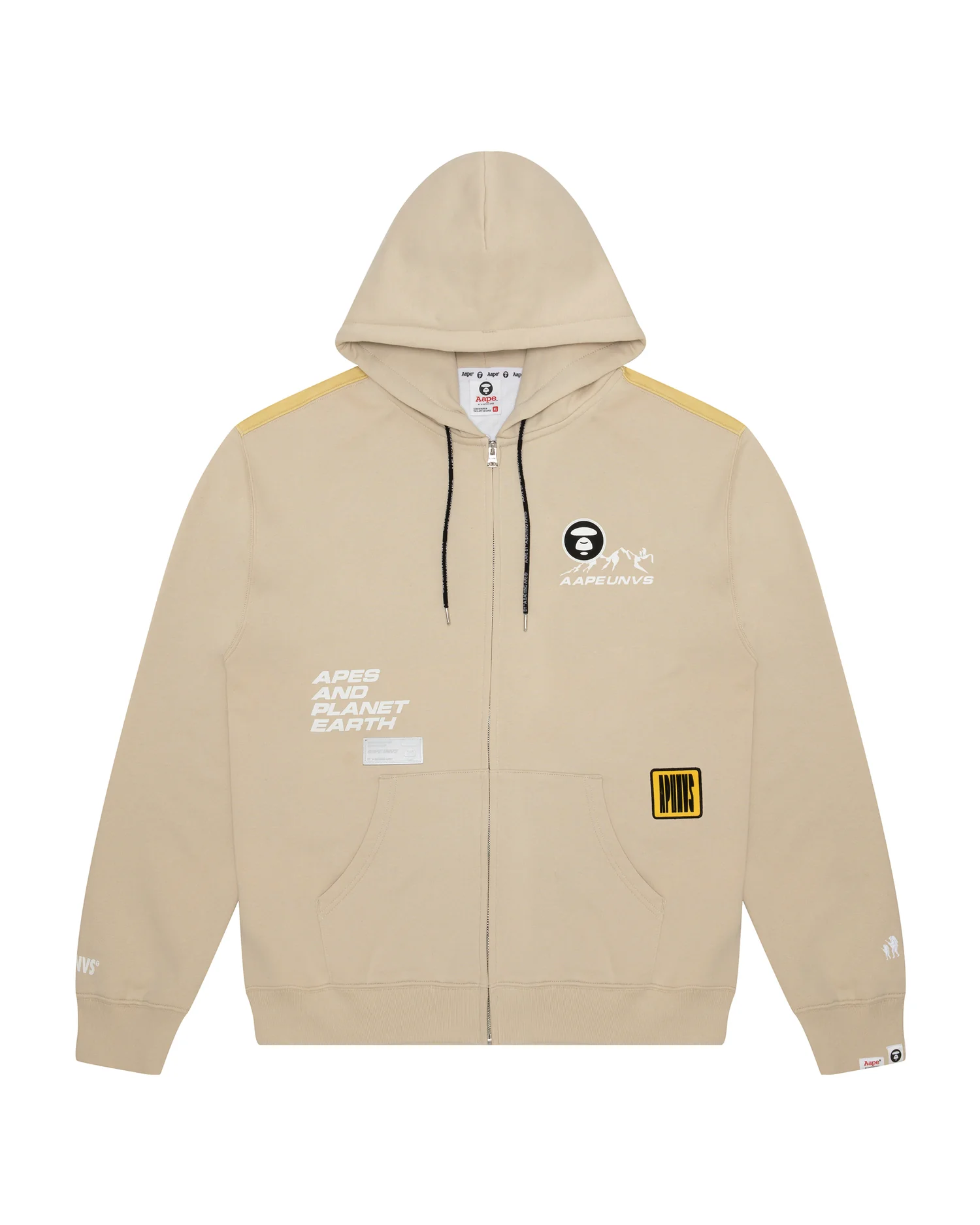 Back printed zip hoodie