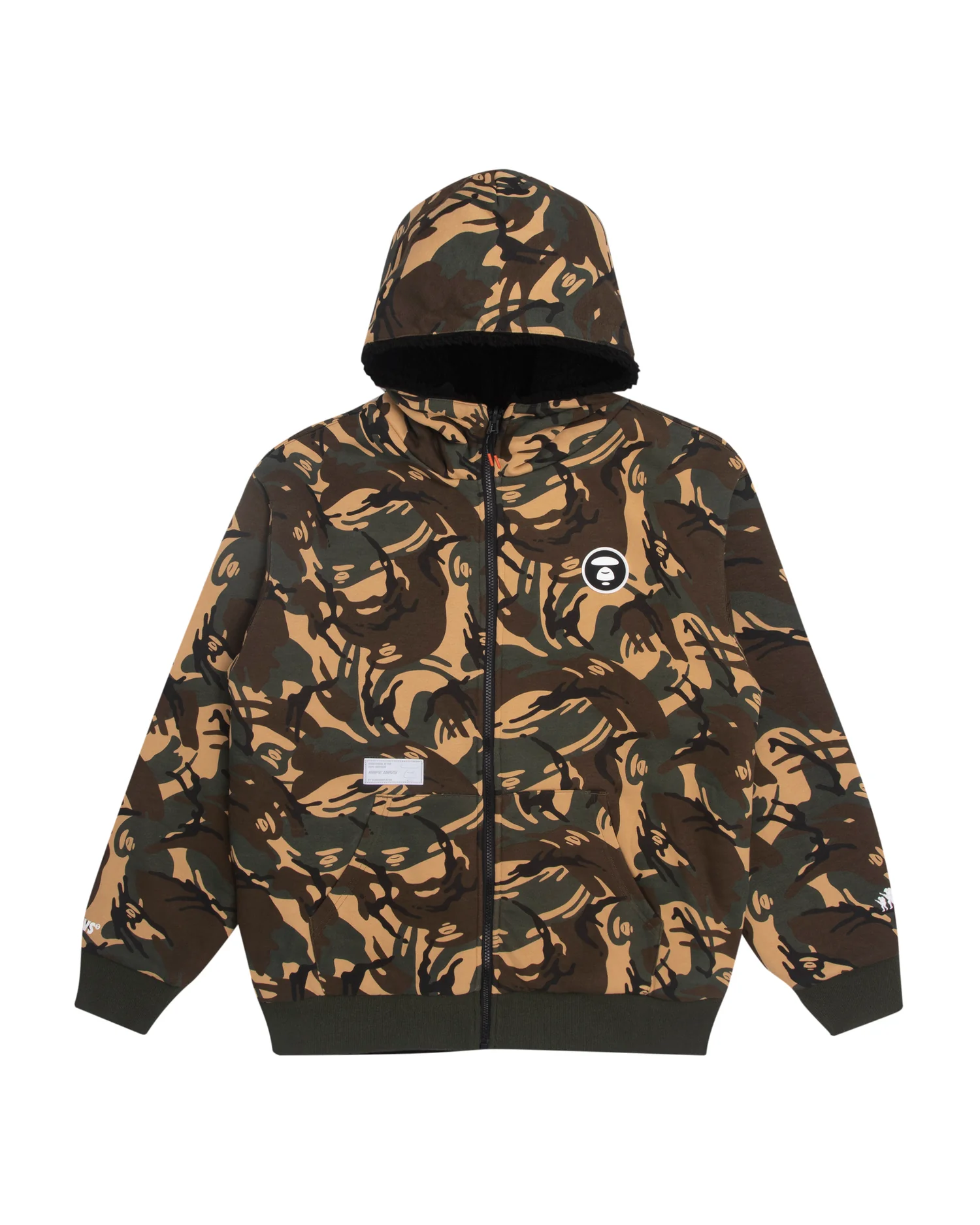Camo zip hoodie