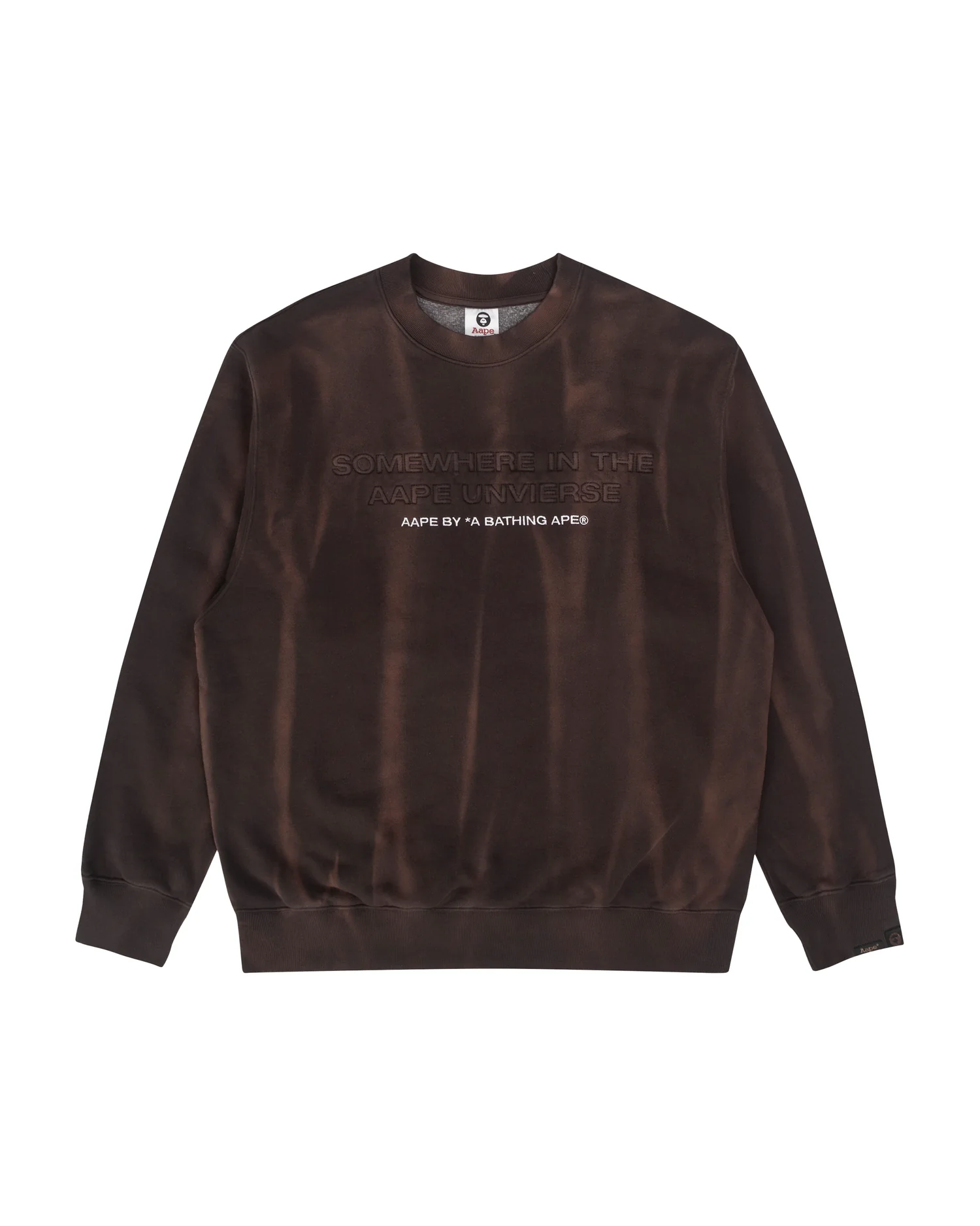 Embroidered tie-dye sweatshirt