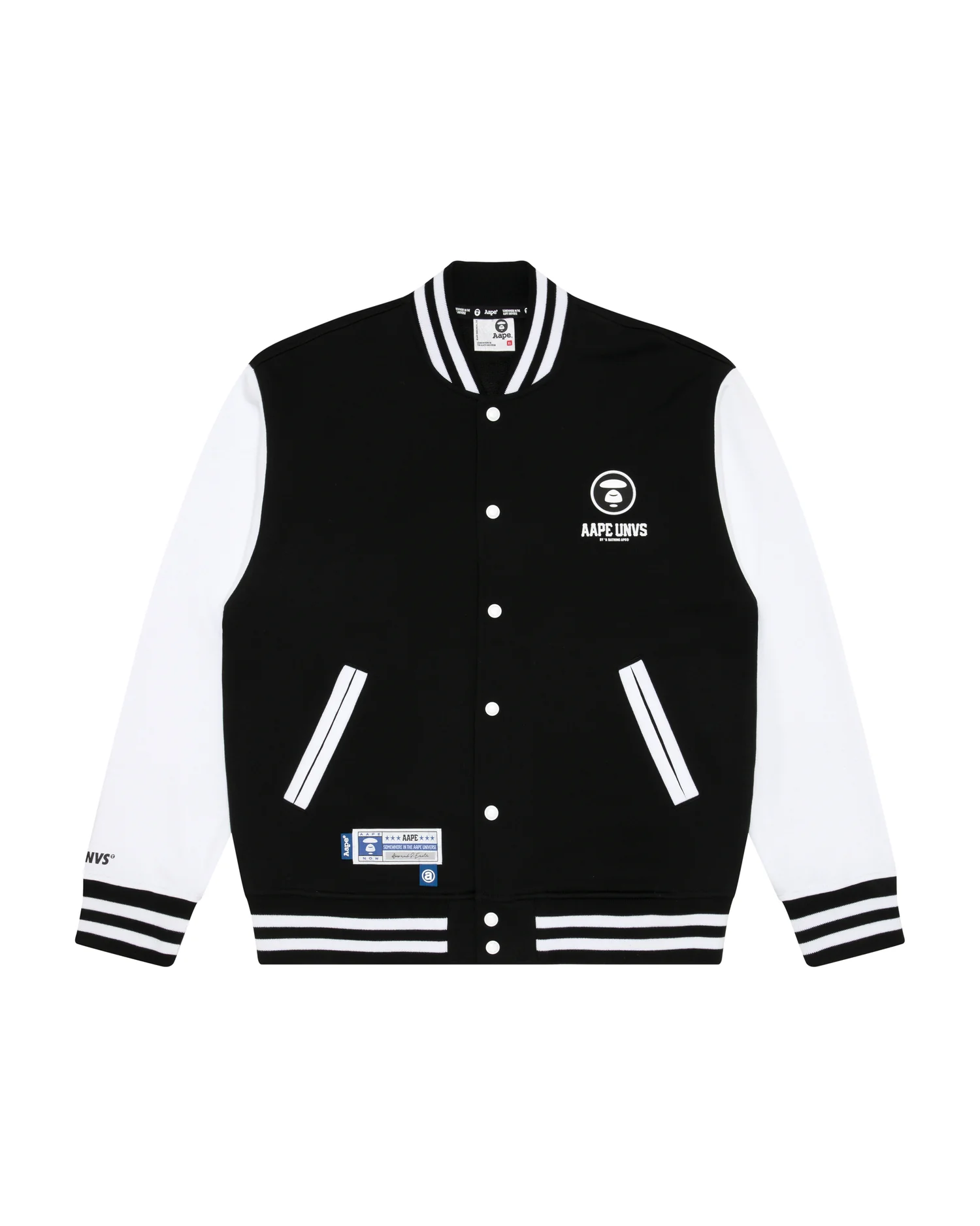 Moonface patch logo baseball jacket