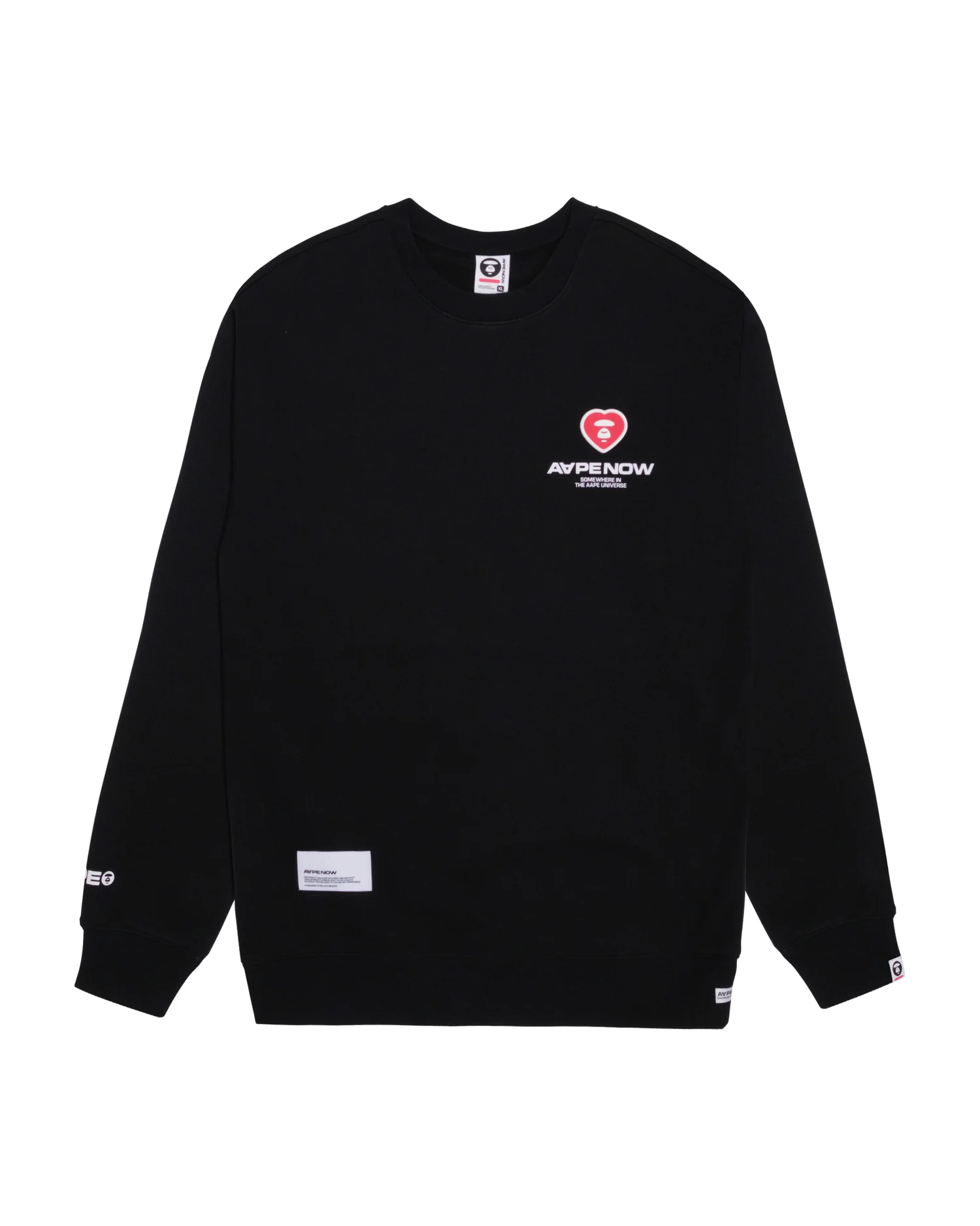 Moonface heart patch sweatshirt