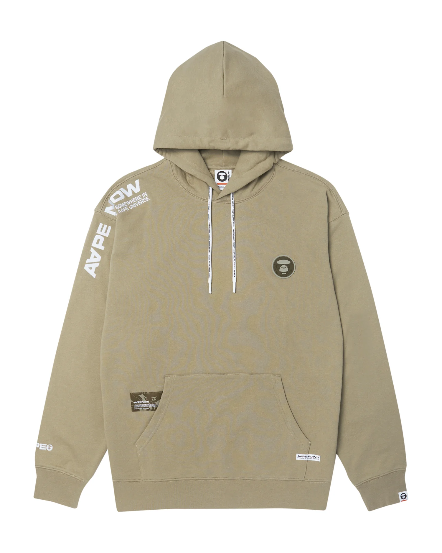 Moonface patch hoodie