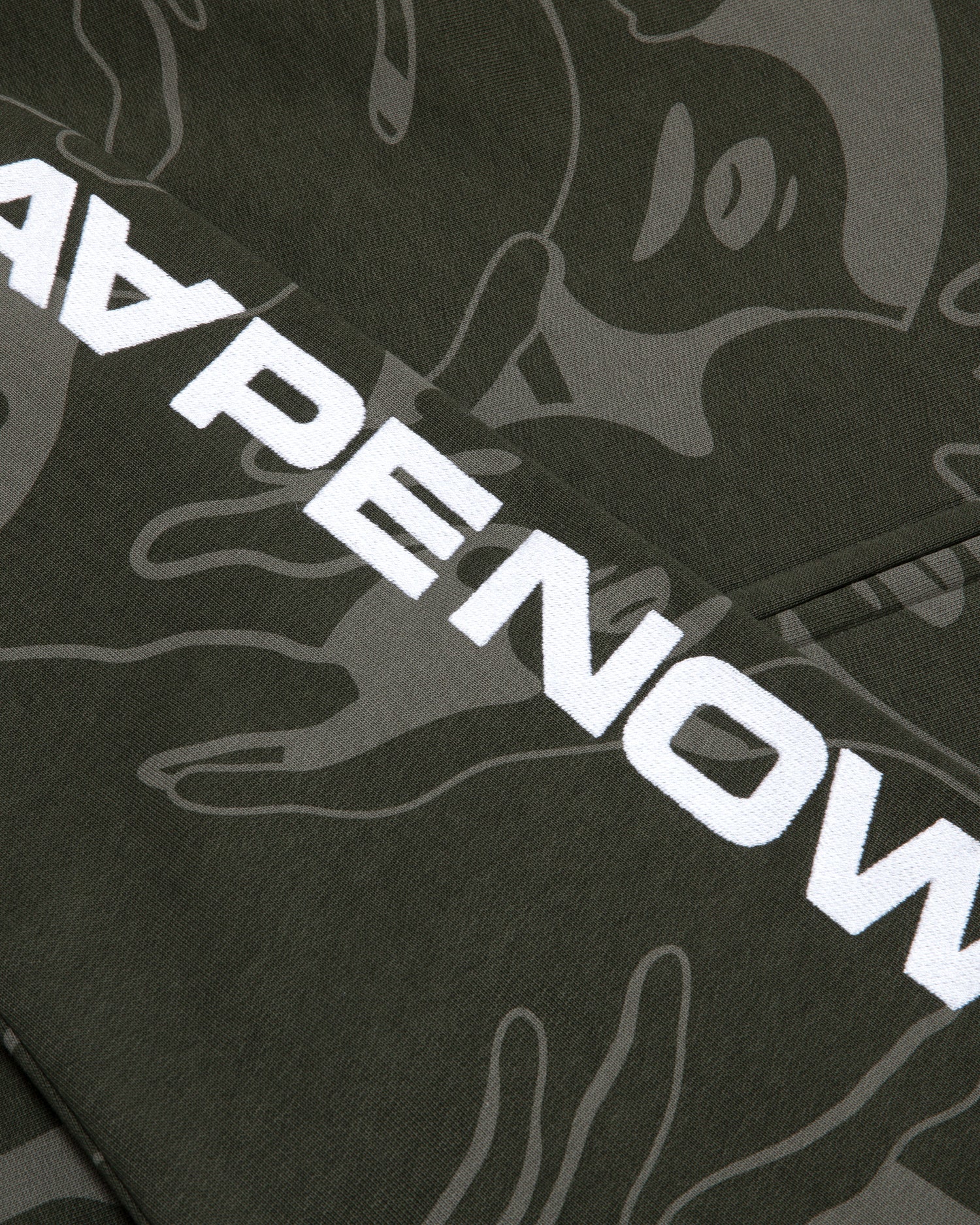 Moonface patch camo zip-up hoodie - Image 9