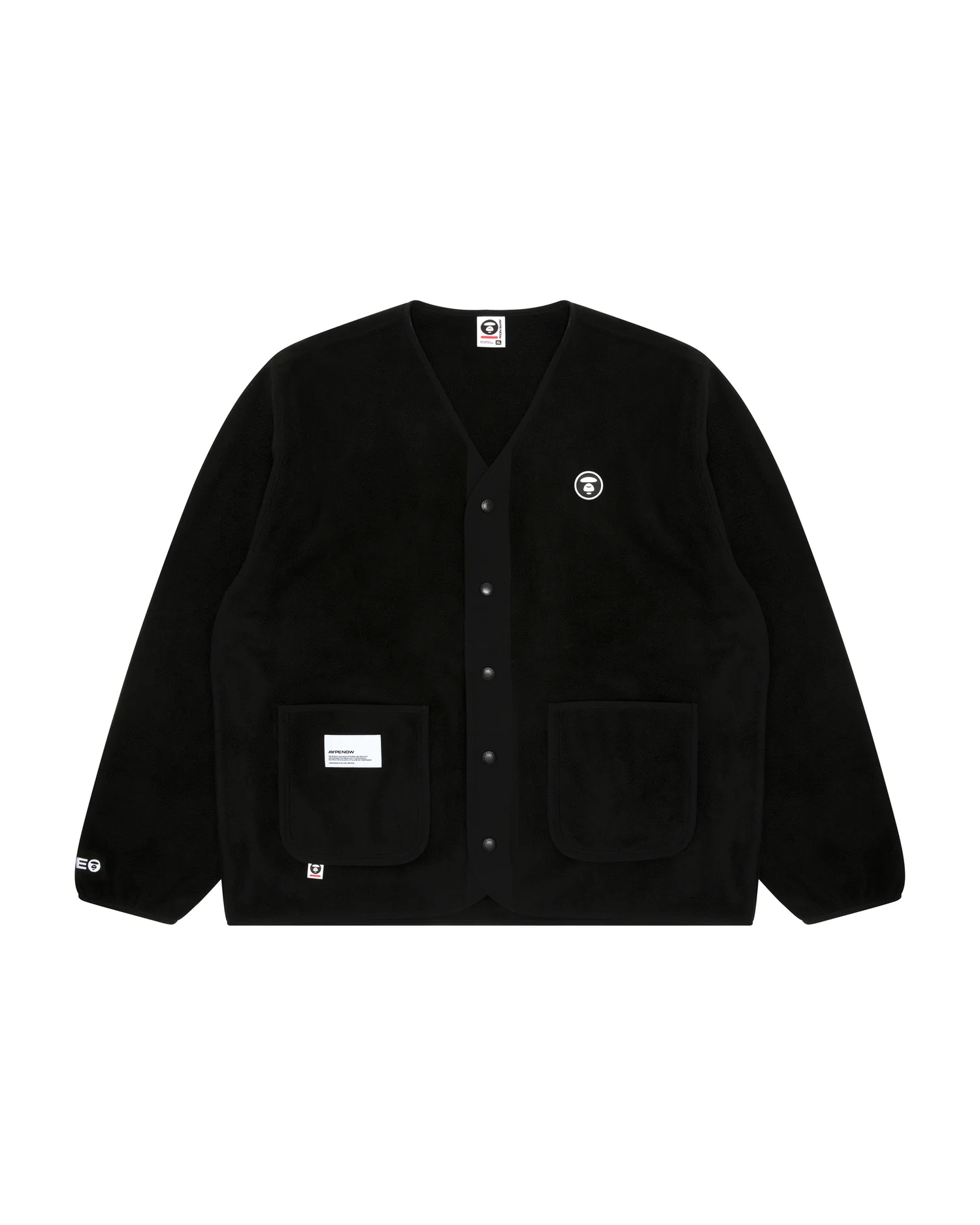 Moonface fleece cardigan