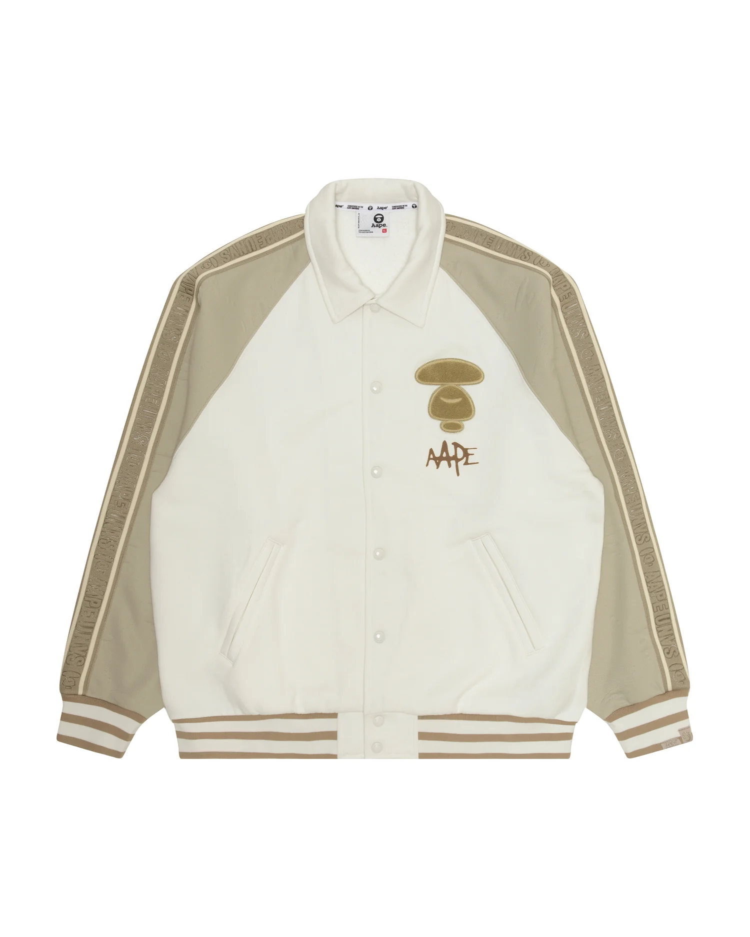 Moonface embroidered baseball jacket - Image 6