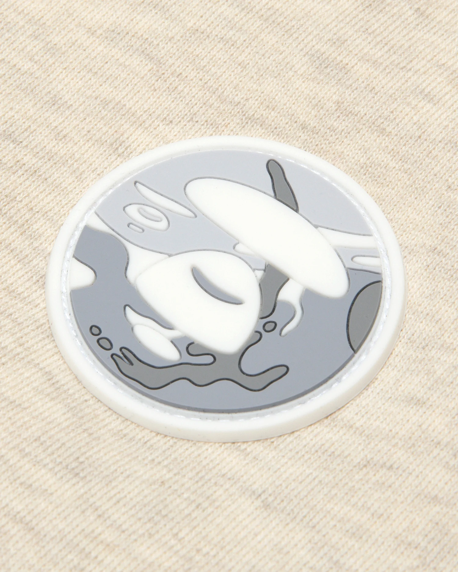 Moonface patch zip-up hoodie - Image 4