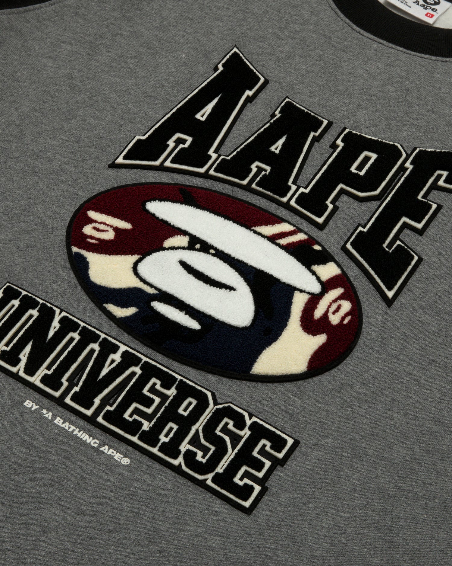 AAPE universe moonface logo raglan sweatshirt - Image 4