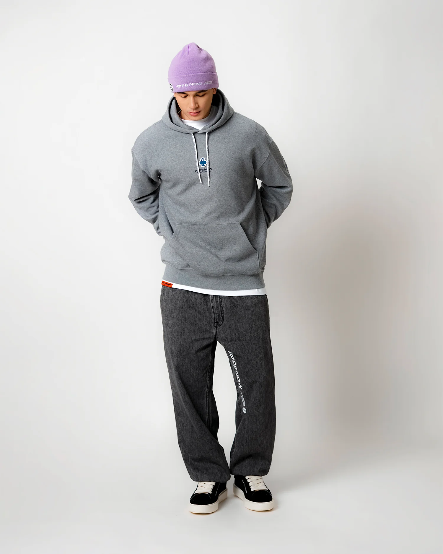 AAPENOW clover moonface hoodie - Image 2